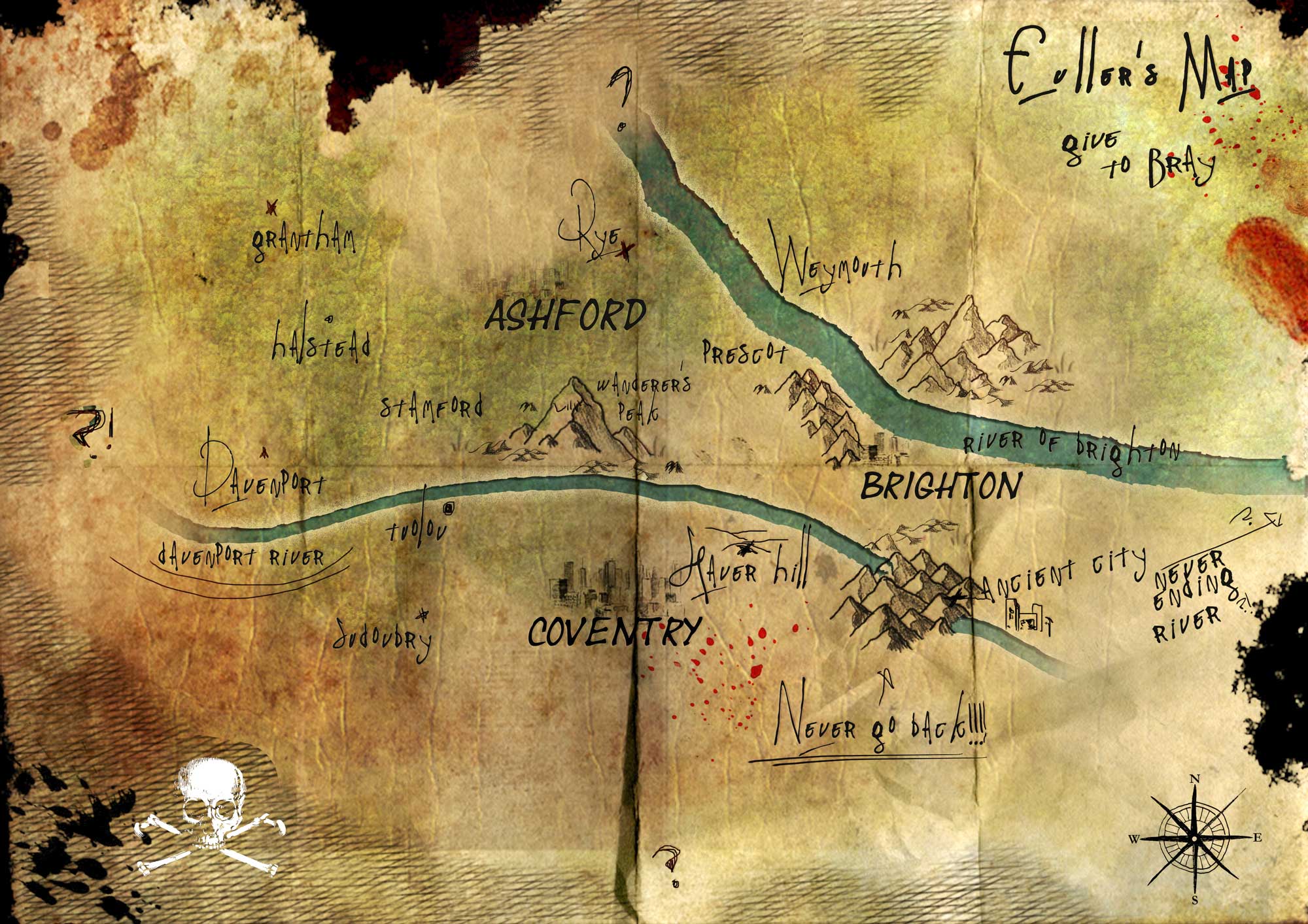 Bray's map from The Last Escape