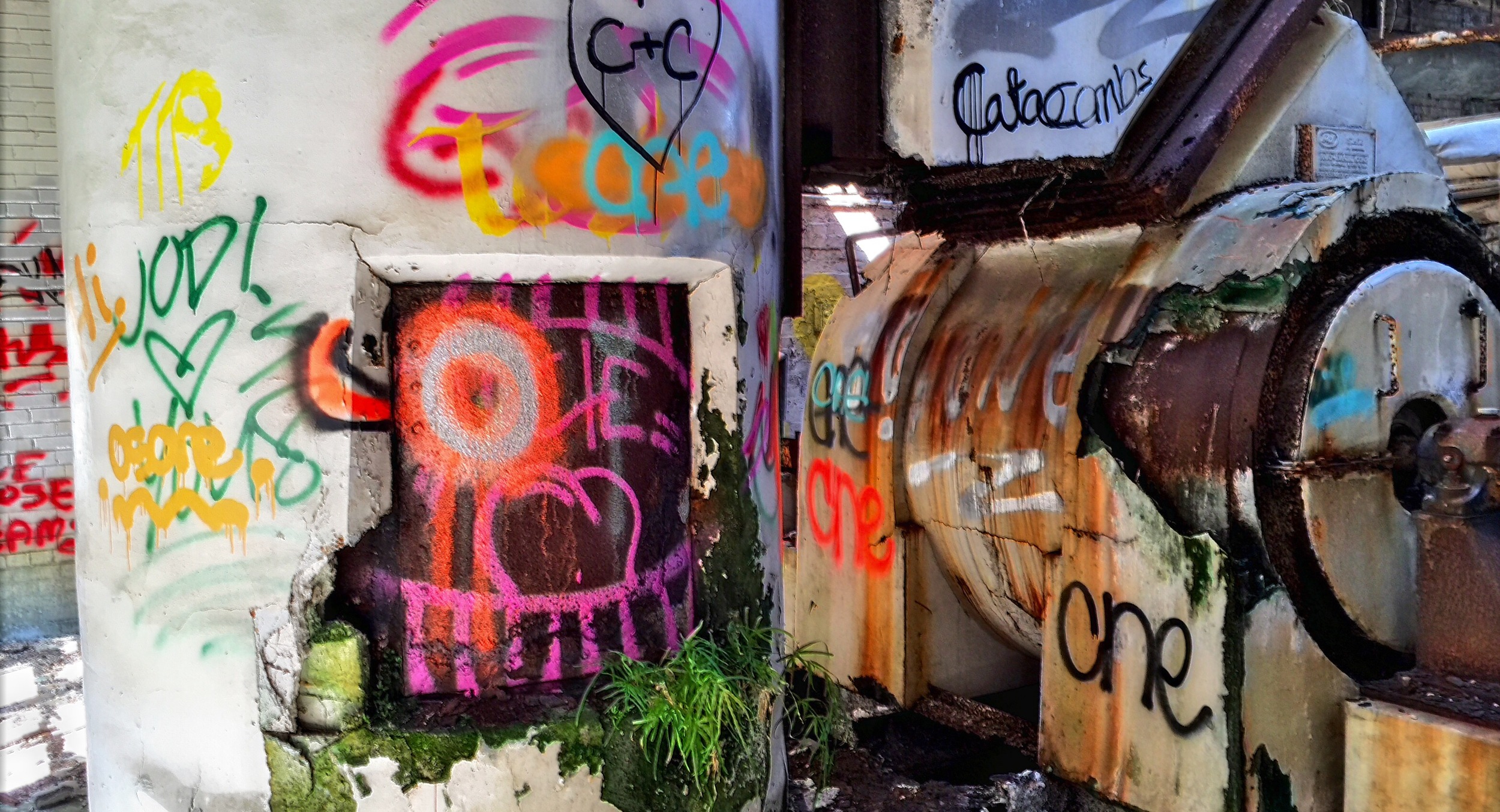 Colorful Graffiti in Falstaff Galveston Factory