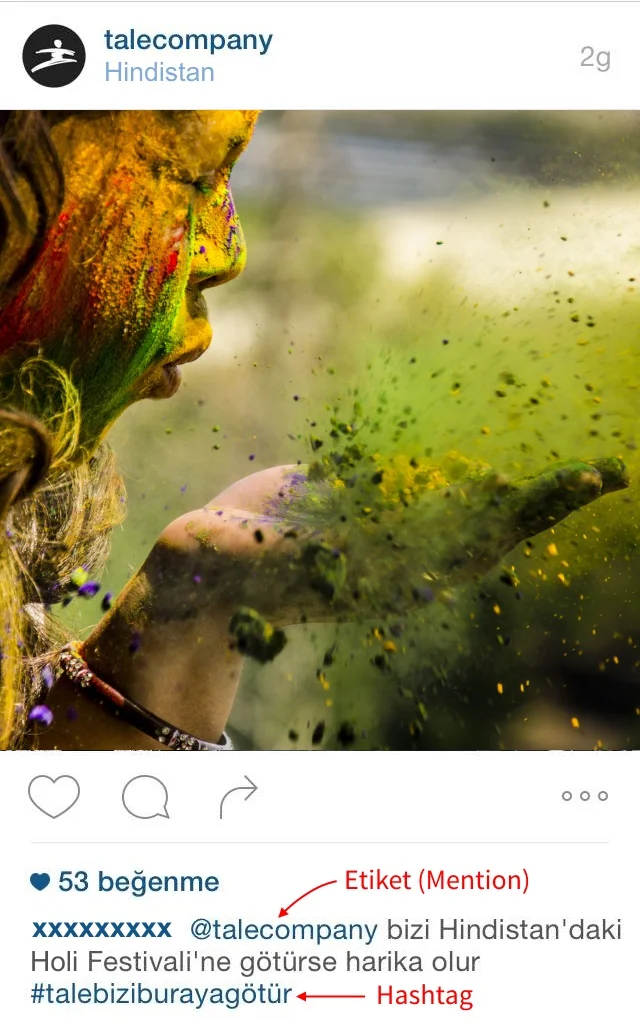 Instagram örneği