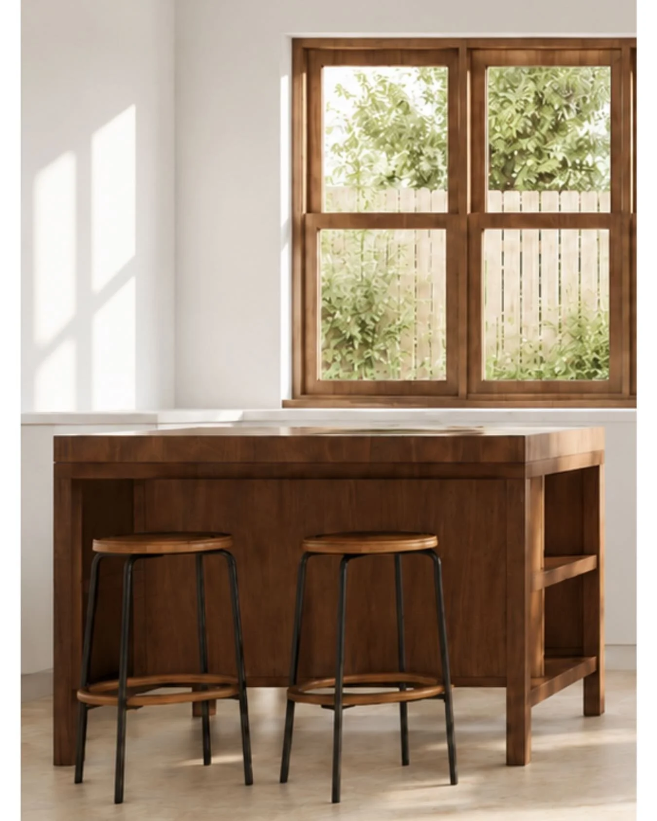 North Fremantle Kitchen Alterations and Furniture Selections. Staple Design was engaged to assist with the furnishing of the kitchen, family room, dining, master bedroom and library spaces in a home in North Fremantle. The clients purchased the home 