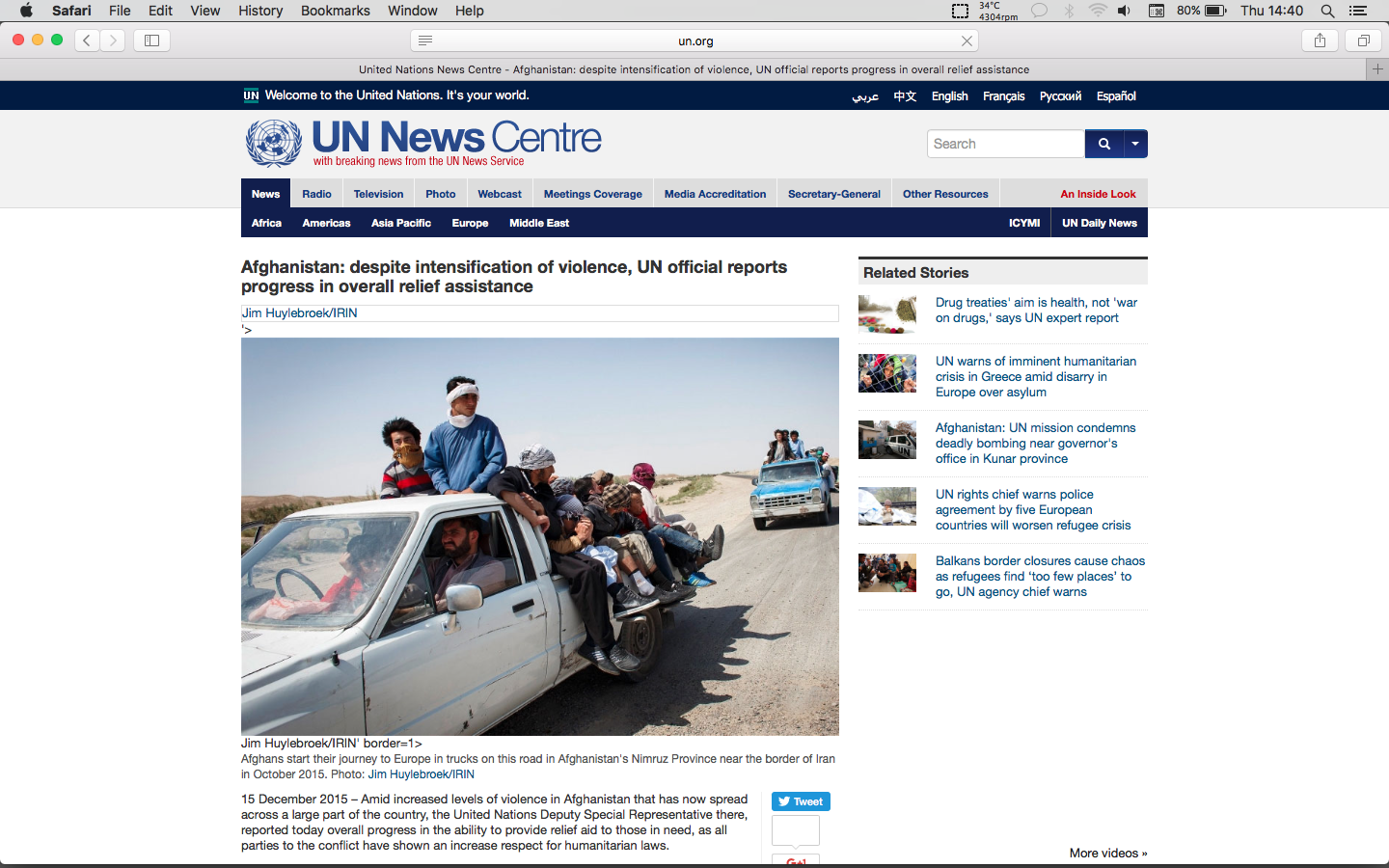 United Nations News Centre