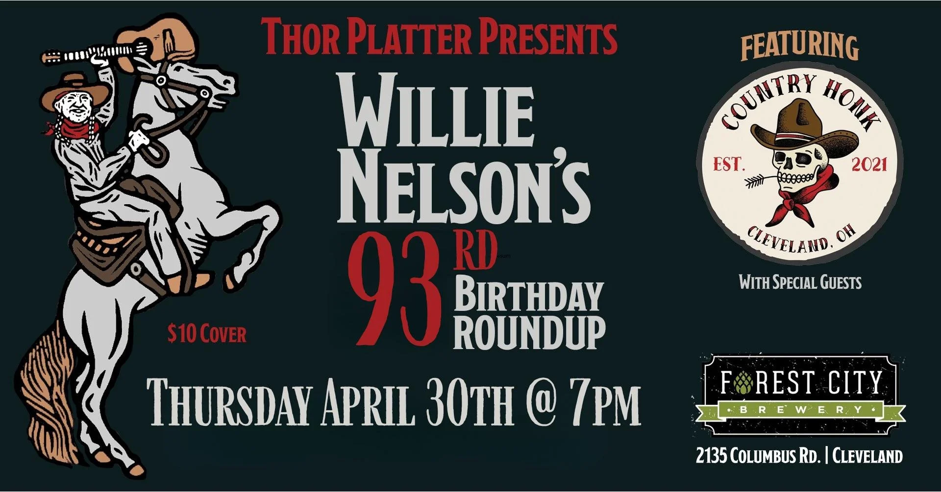 Willie Nelson Birthday Party featuring Country Honk