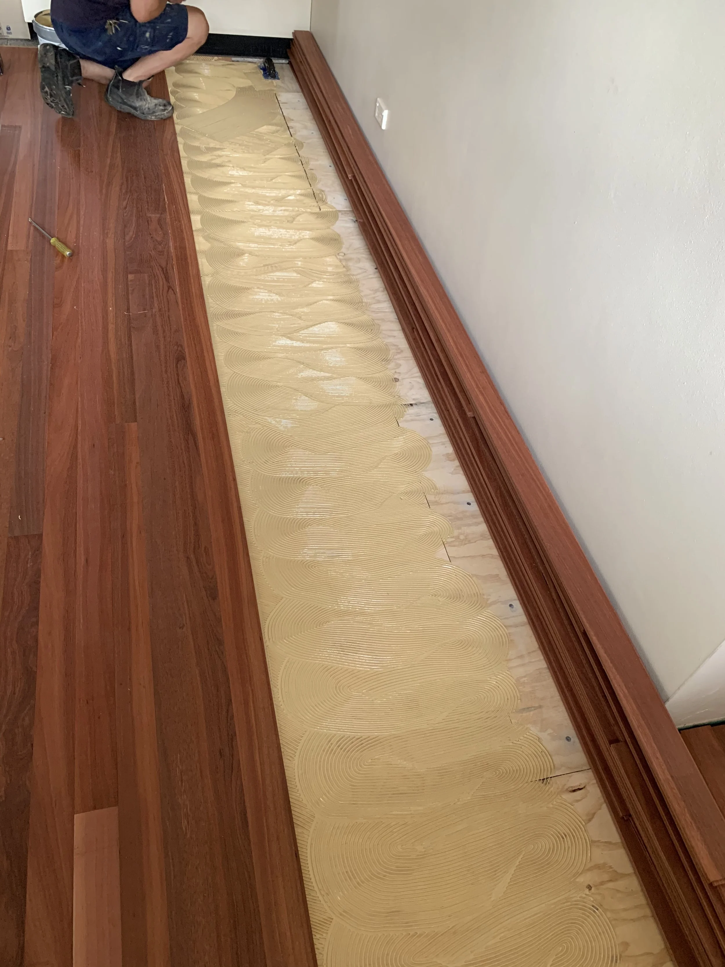  80mm solid solid timber floorboards in Jarrah 