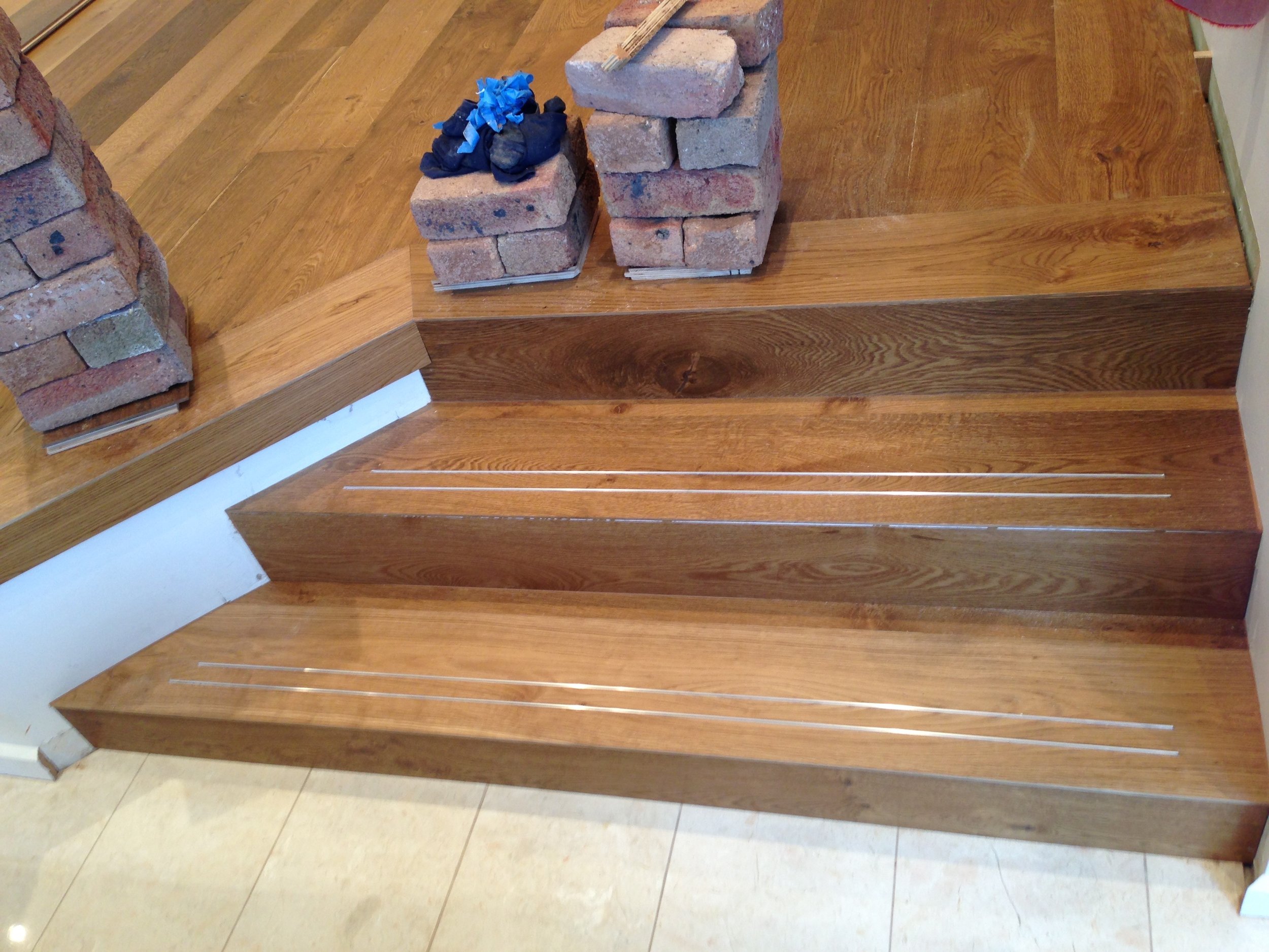  Engineered Oak treads and risers 