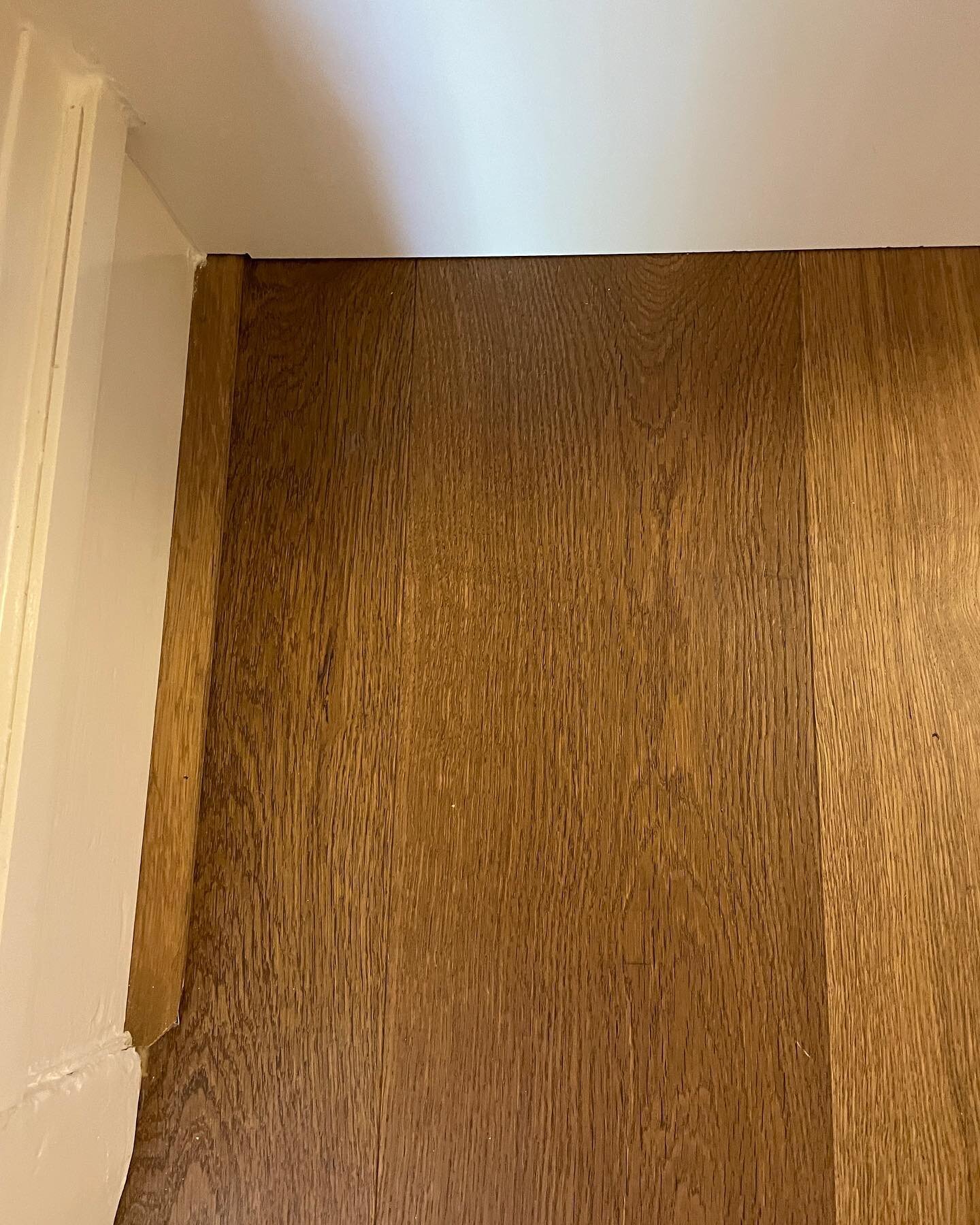 QUICK-FIX | can you spot where we&rsquo;ve patched a deep dent in this engineered oak? We&rsquo;ve used the QuickStep Repair Kit which contains a variety of coloured waxes that you can mix to achieve the perfect match. A handy kit that we keep in our