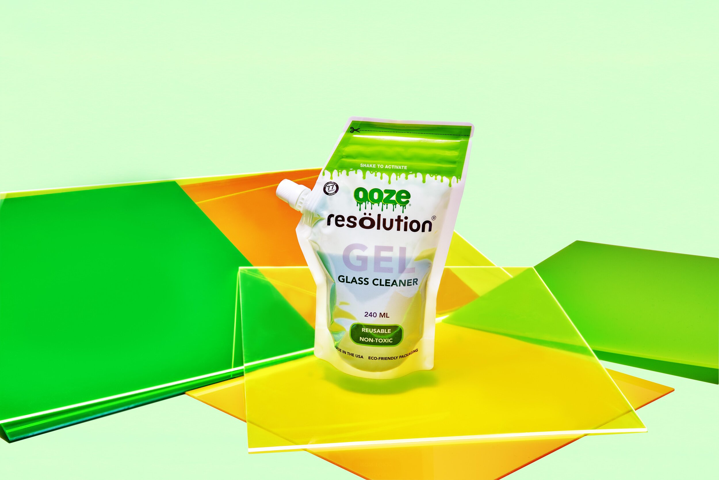 Ooze Resolution Green Res Gel Reusable Glass Cleaning Solution