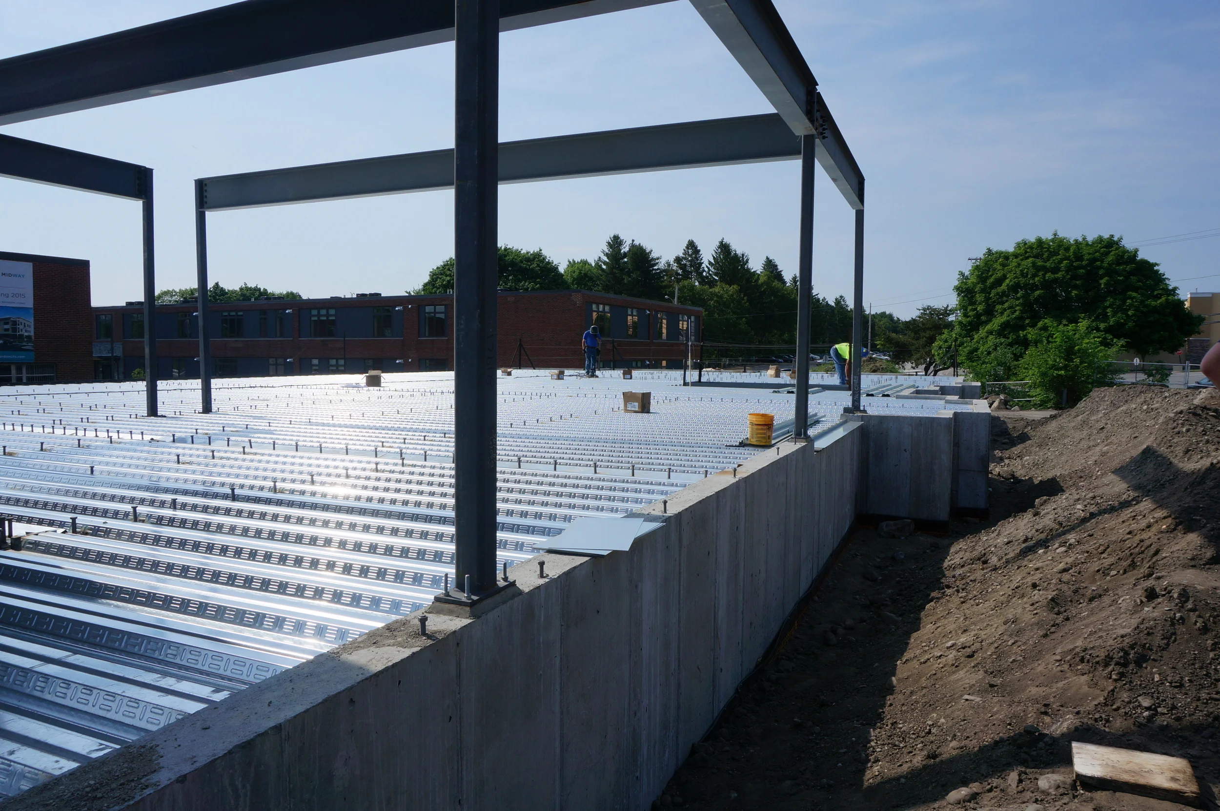 Structural Steel at the future front door.