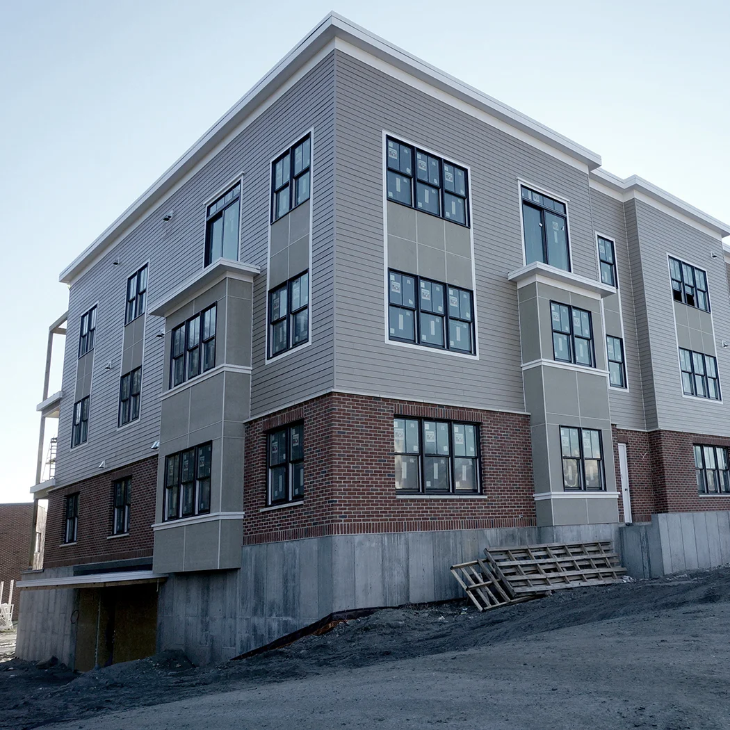 Northwest corner - all siding complete
