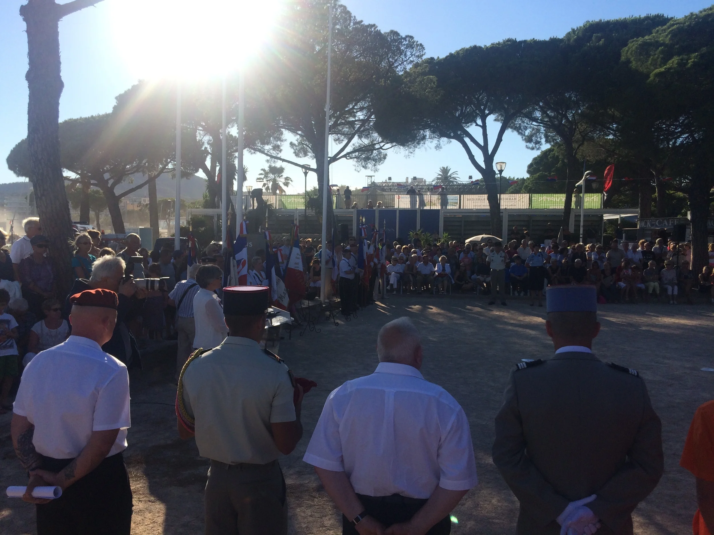 Waiting for the ceremony to get started