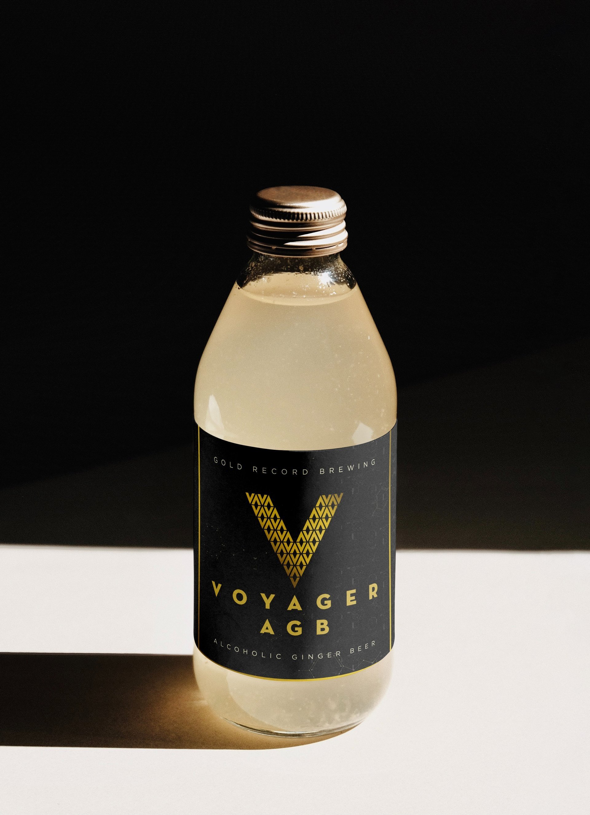  Branding &amp; label design for Gold Record Brewing’s Voyager AGB 