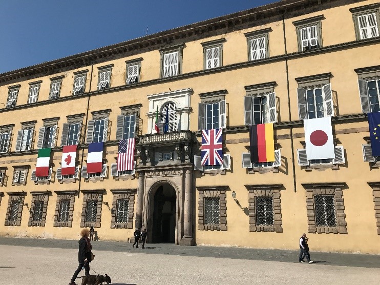 The Palazzo Ducale , site of the summit meeting
