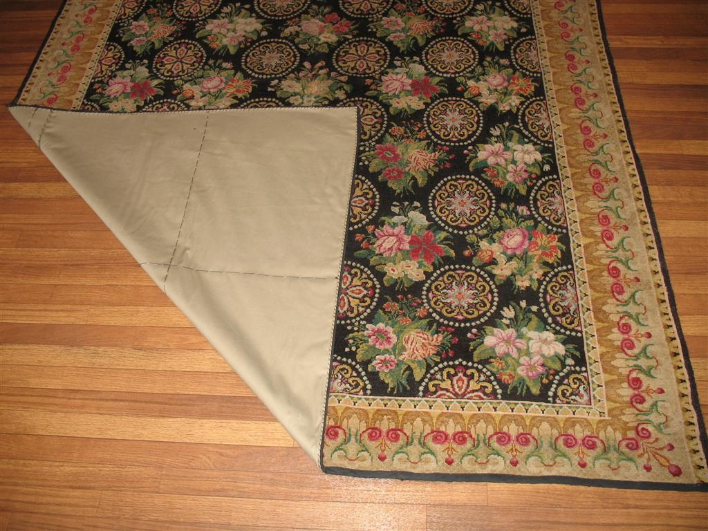 Antique French cotton backing