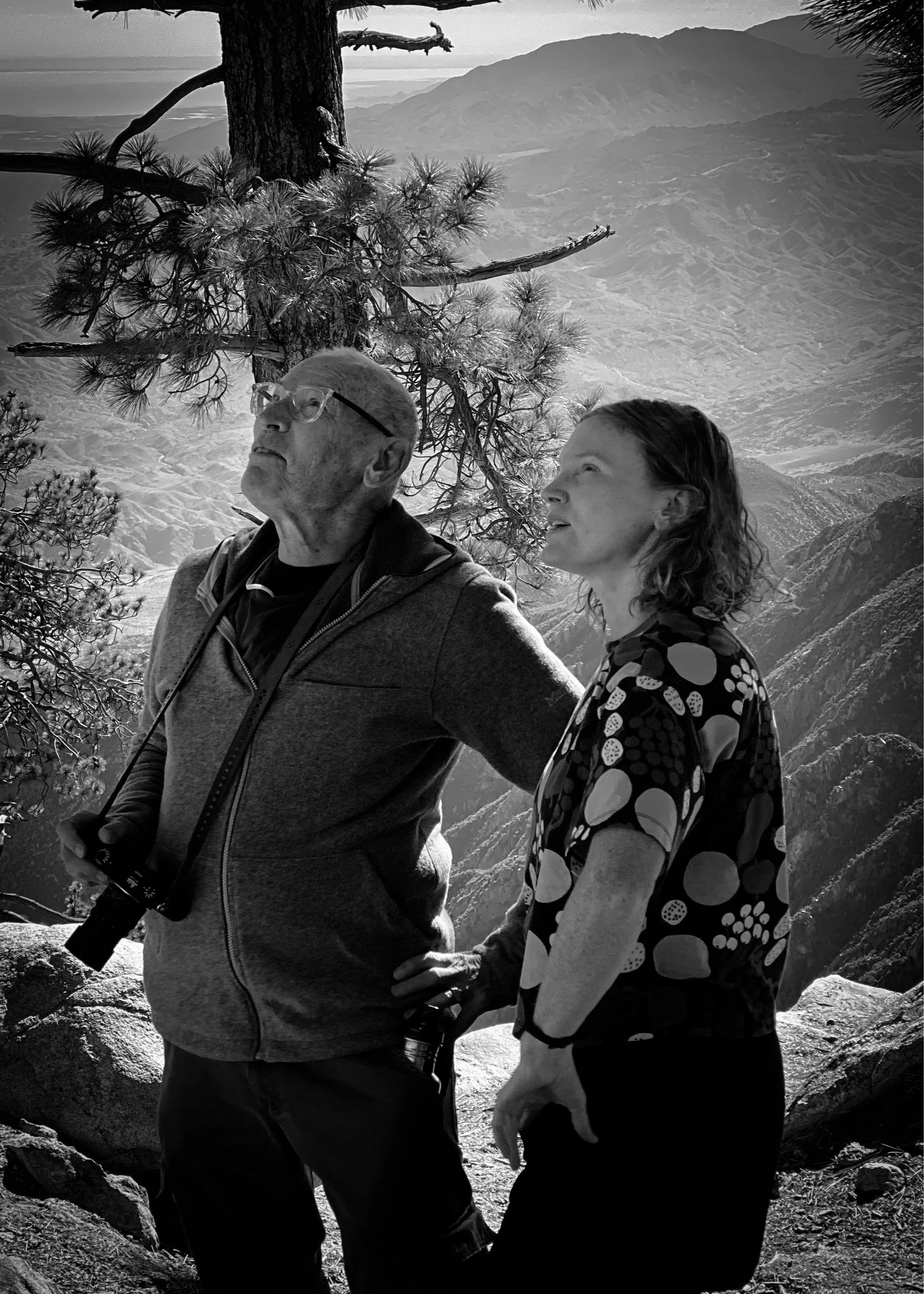 Artists Cassie Riger and Paul Riger, working on Zones collaboration