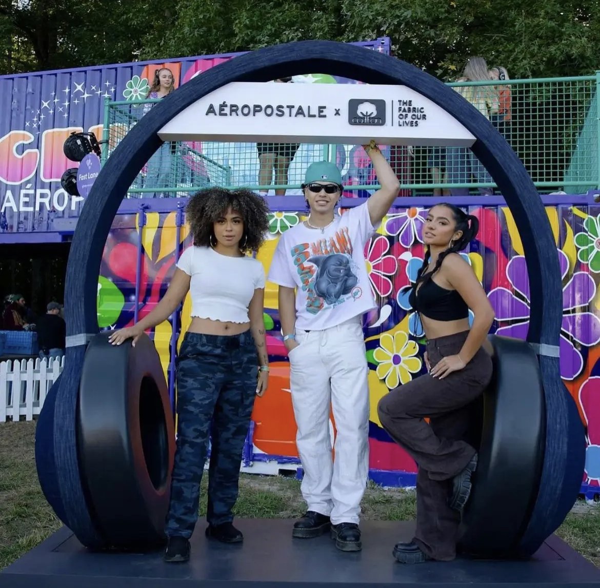 Aeropostale sign at Firefly Music Festival