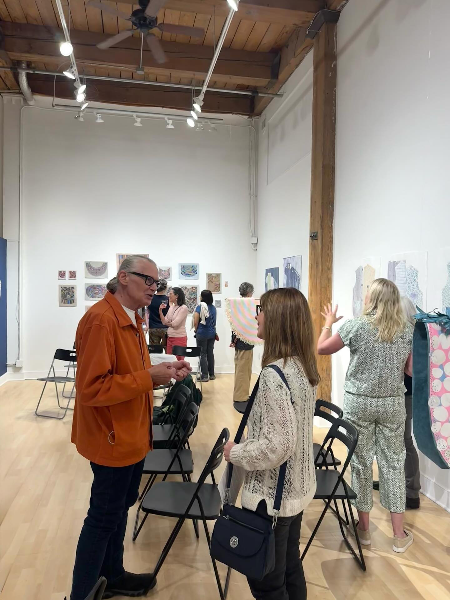Thank to all who attended Gwen Partin&rsquo;s @gwenaveril artist talk Thursday. We had such great conversations. 

Vestments | Vestiges is currently #onview up through July 12th.

You have to see it to believe it.

These works on paper reference amul