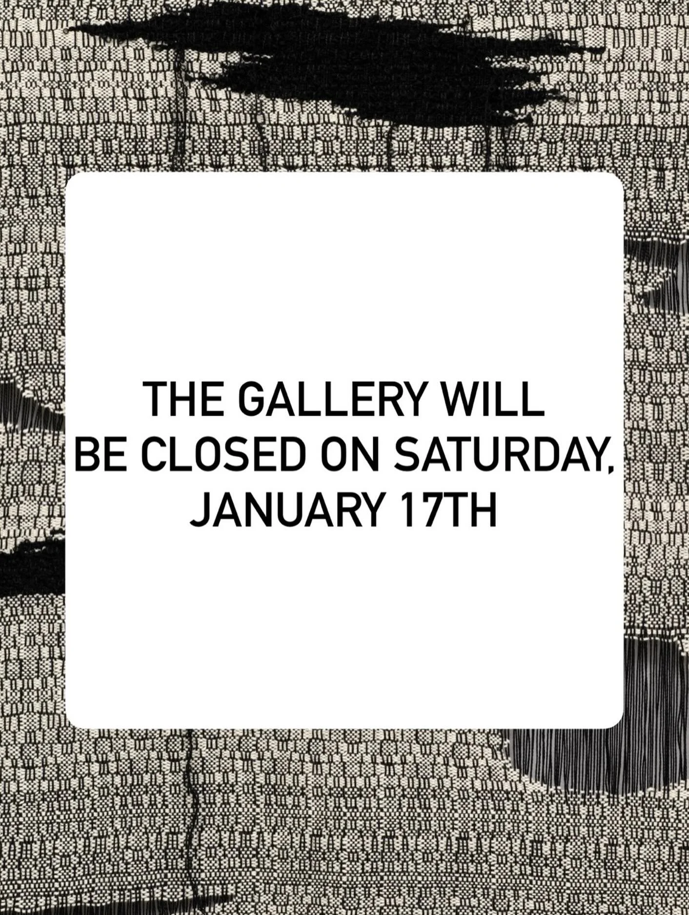 To keep our members and visitors safe, @formcontentgallery will be closed on Saturday, January 17th. 

We also want to confirm that the artist talk for &ldquo;Fragile State&rdquo; will take place on Sunday, January 18, at 2pm. Please join us for a co
