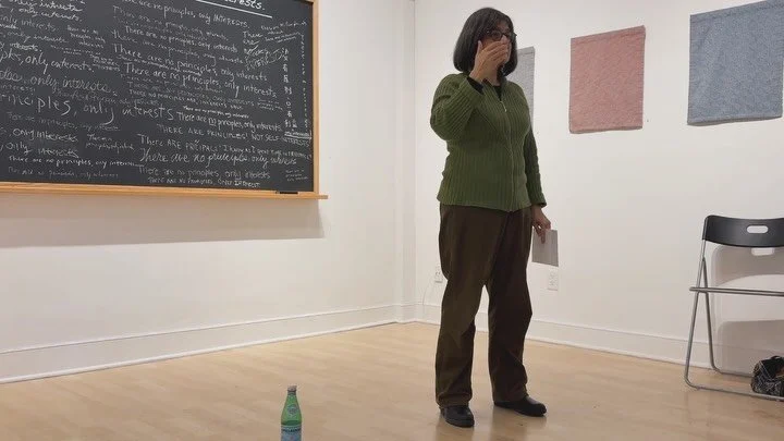 Here is a clip of @fawziakhanart talking about making content-driven work during her recent artist talk. 

Now is the time to see her timely solo exhibition, &ldquo;Fragile State,&rdquo; showing through Saturday, February 14! 

Gallery hours: Thursda