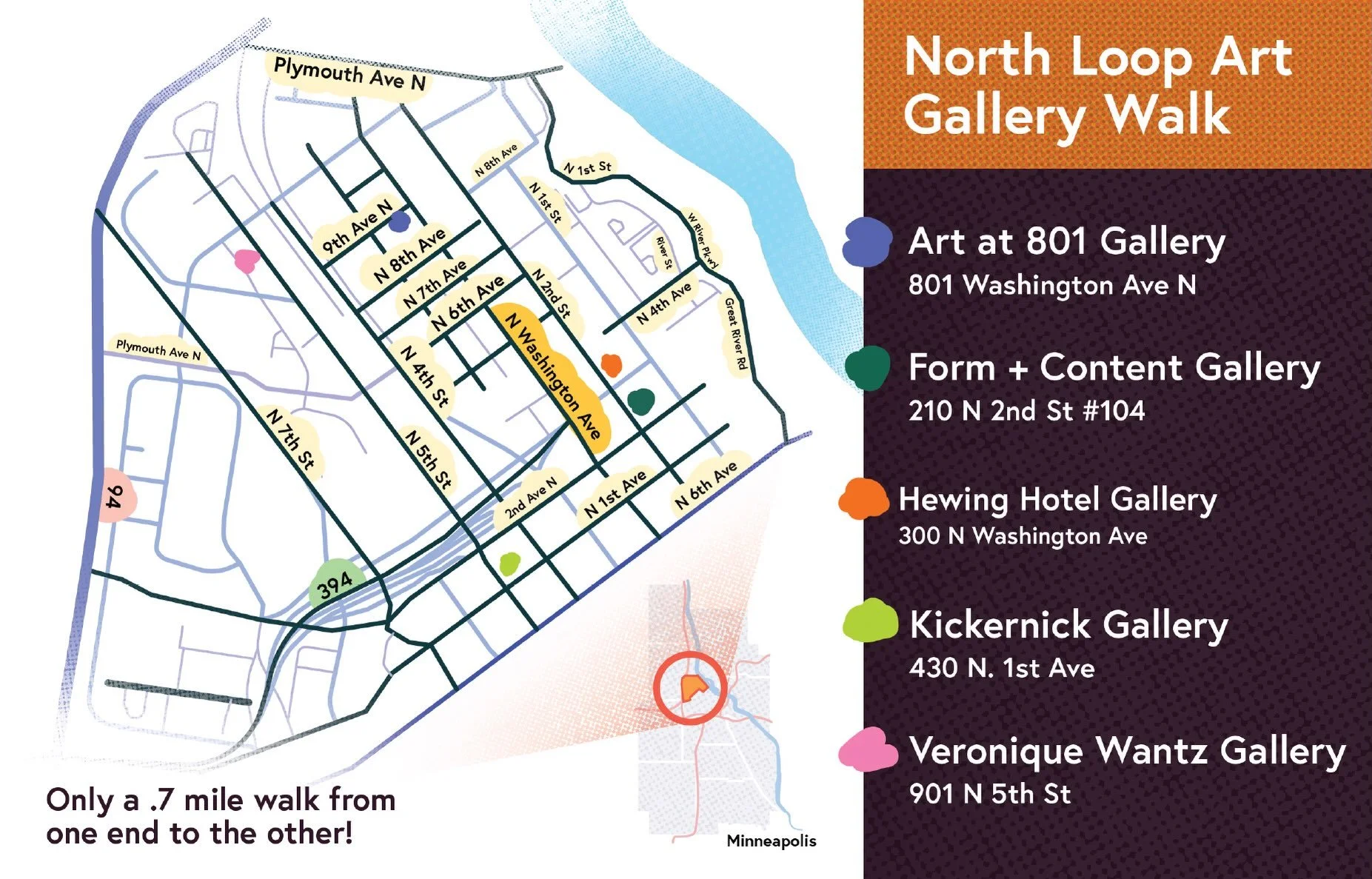 Mark your calendars! The NORTH LOOP ART GALLERY WALK is taking place on THURSDAY, OCTOBER 22nd, FROM 5PM TO 8PM, and Form+Content Gallery will be taking part in this exciting event!

Stop by to view our current exhibition, &ldquo;Doppler Effect: New 