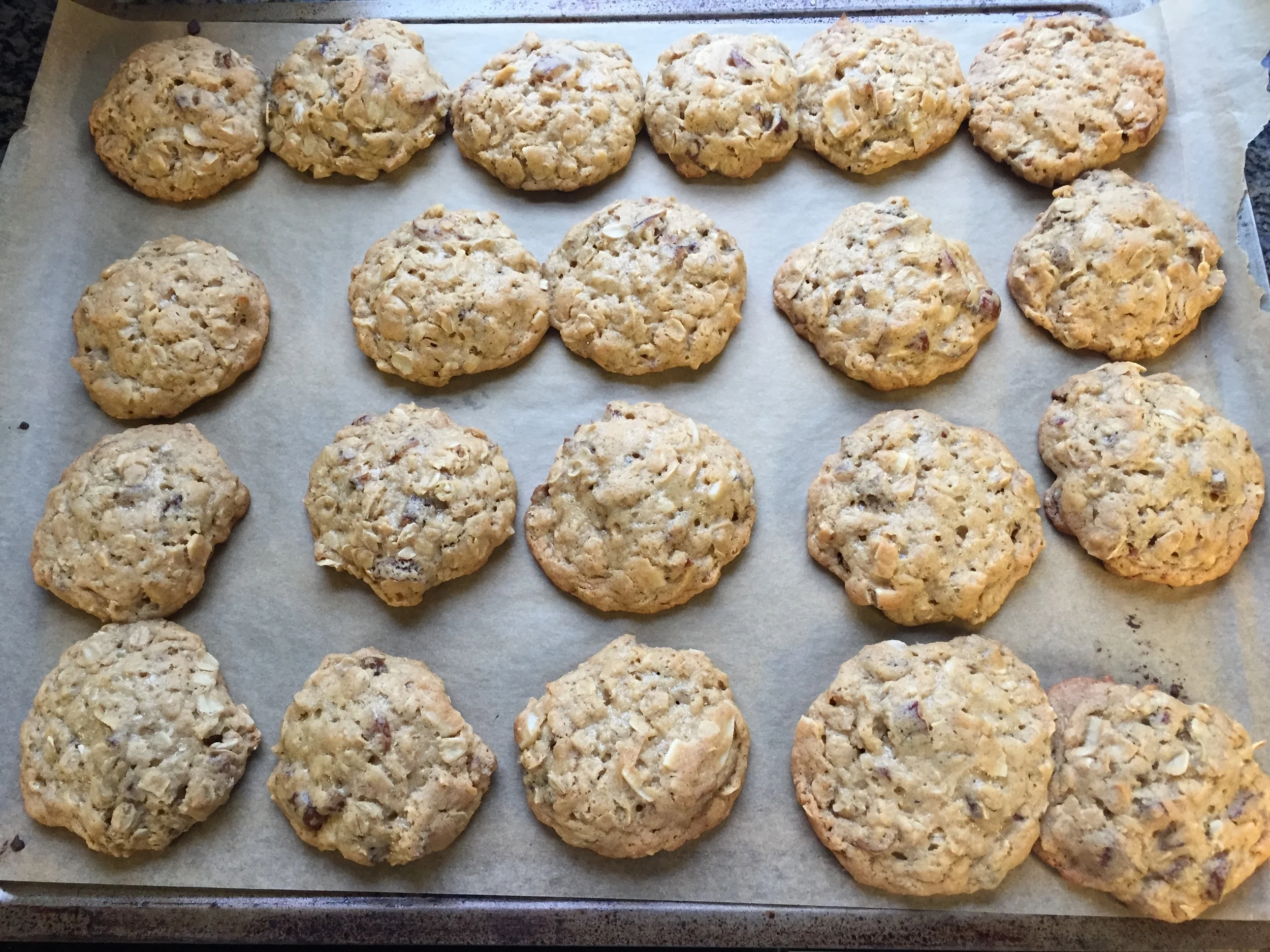 Date and Coconut Oatmeal Cookies
