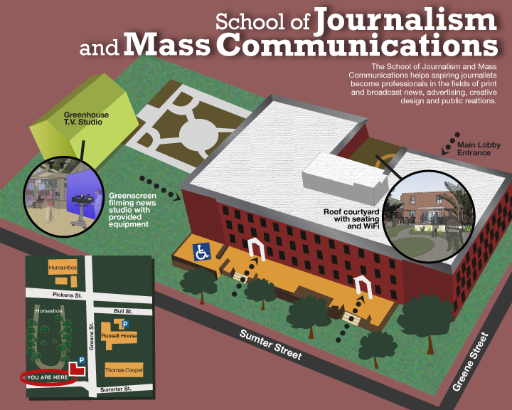 Informational map: University of South Carolina
