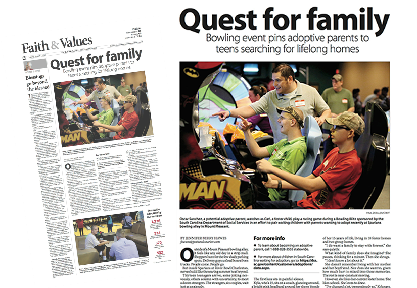 Newspaper layout: The Post and Courier