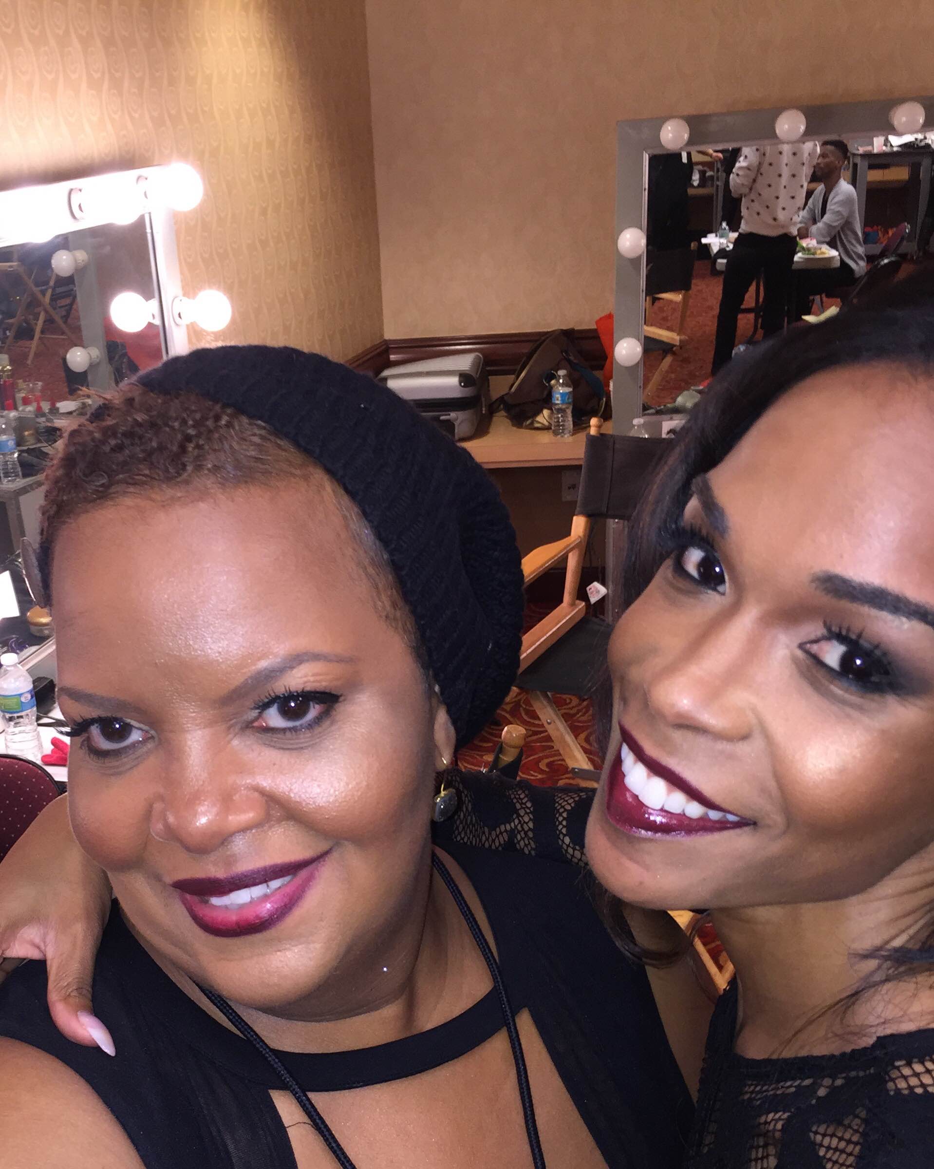 With Michelle Williams at 2014 Soul Train awards