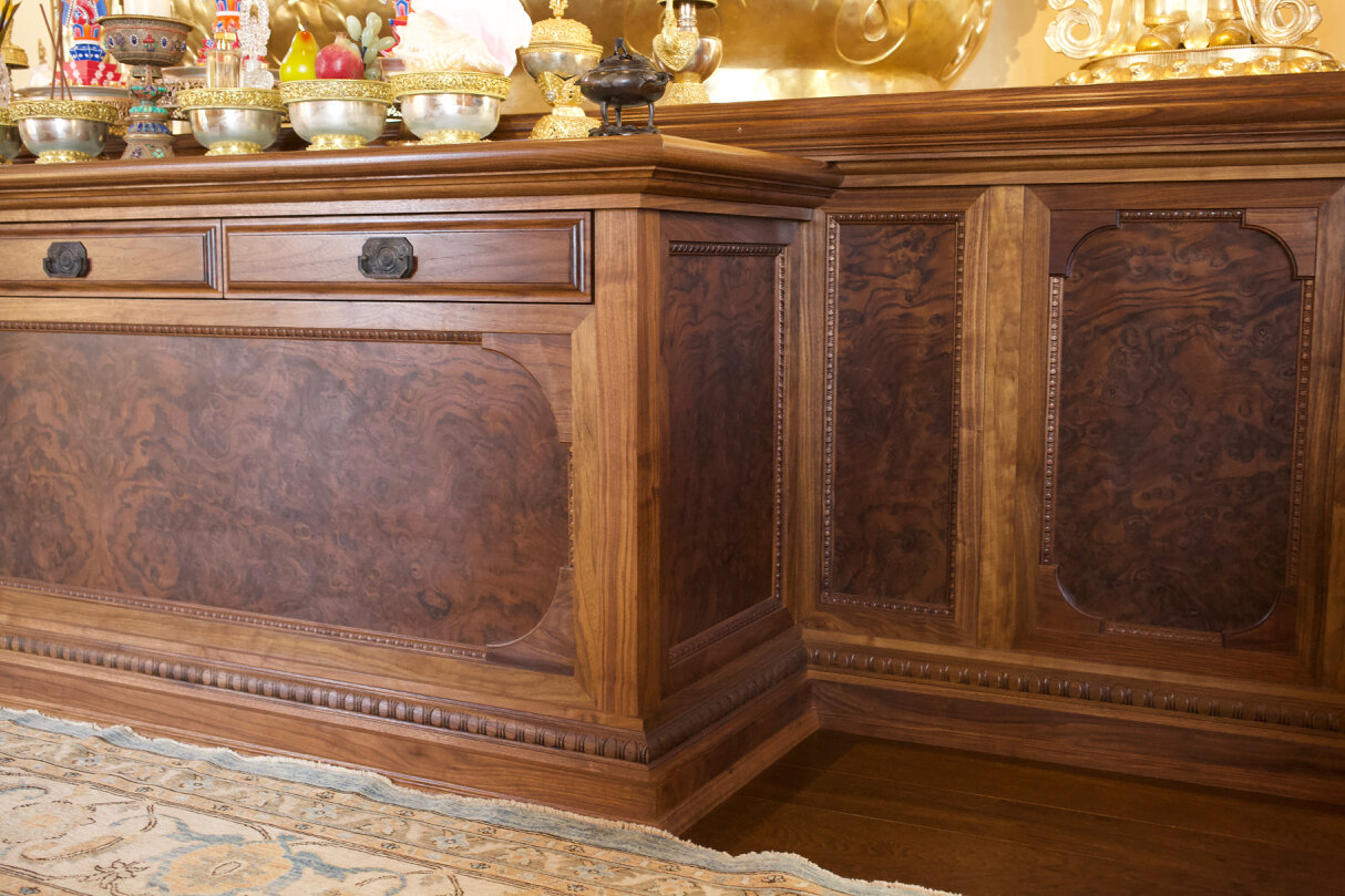 Walnut burl custom built throne