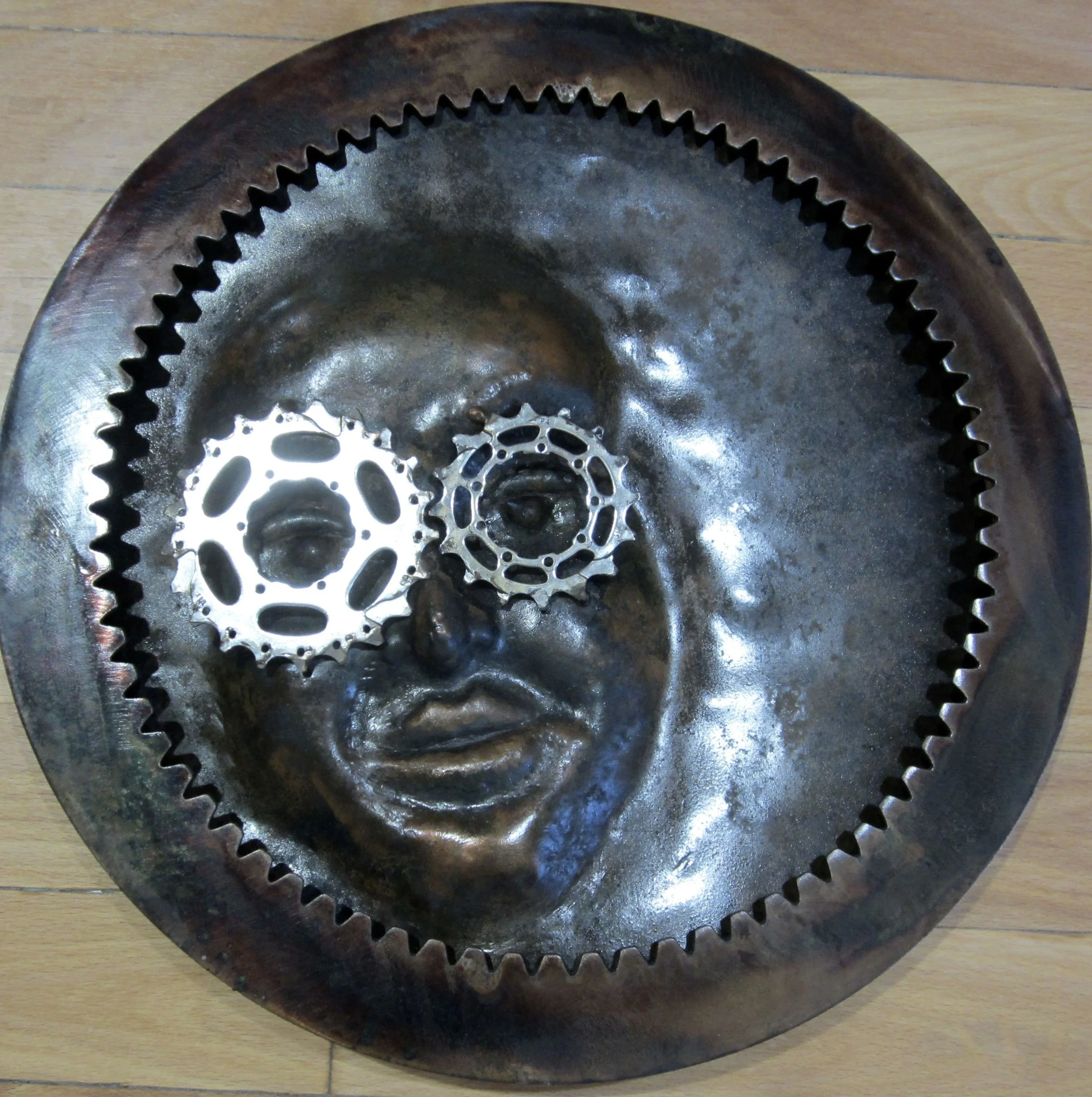 "Small Face" 13 1/2"x1/2" Metal $375