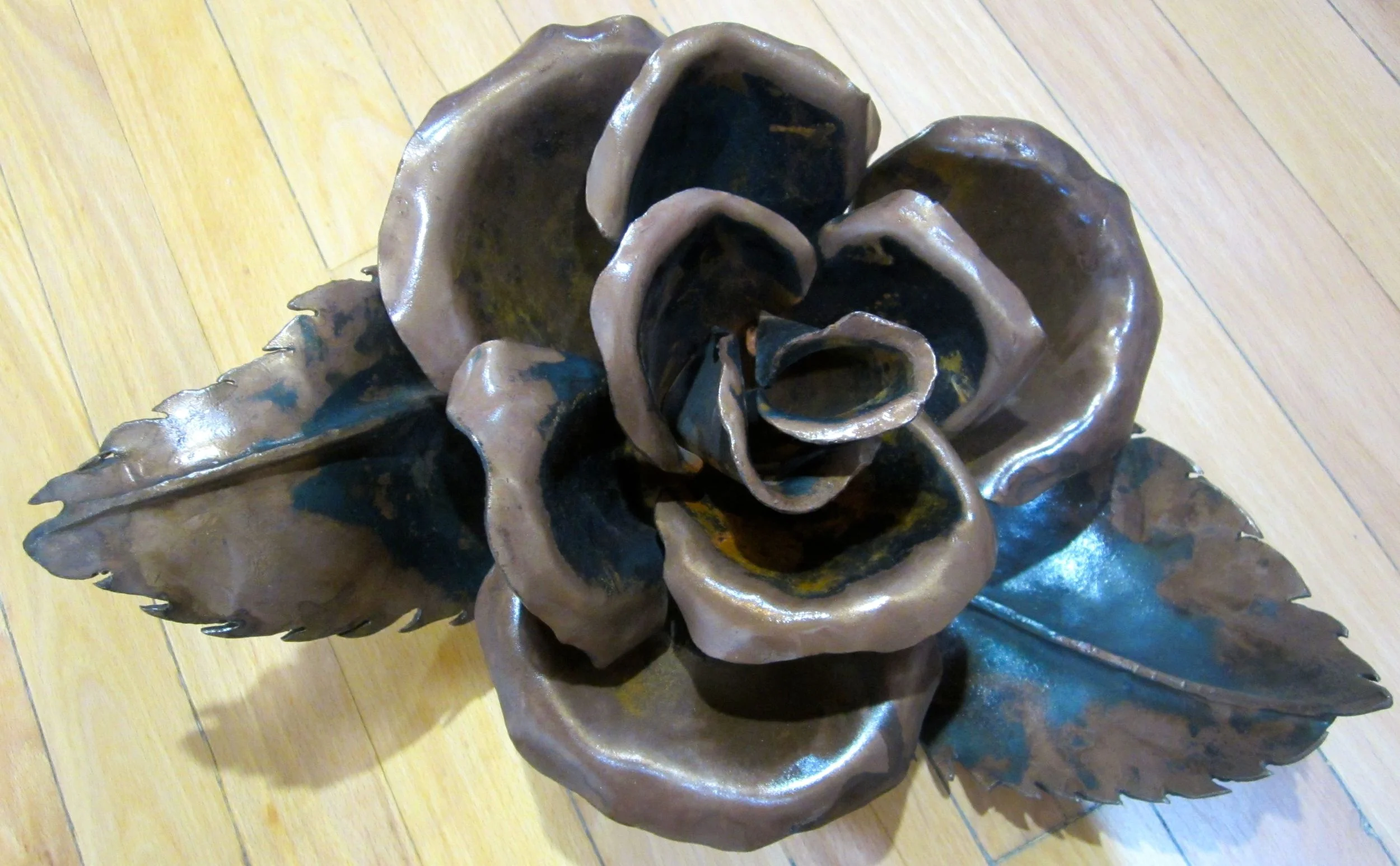 "Small Rose" 6 1/2"x15" Metal $325