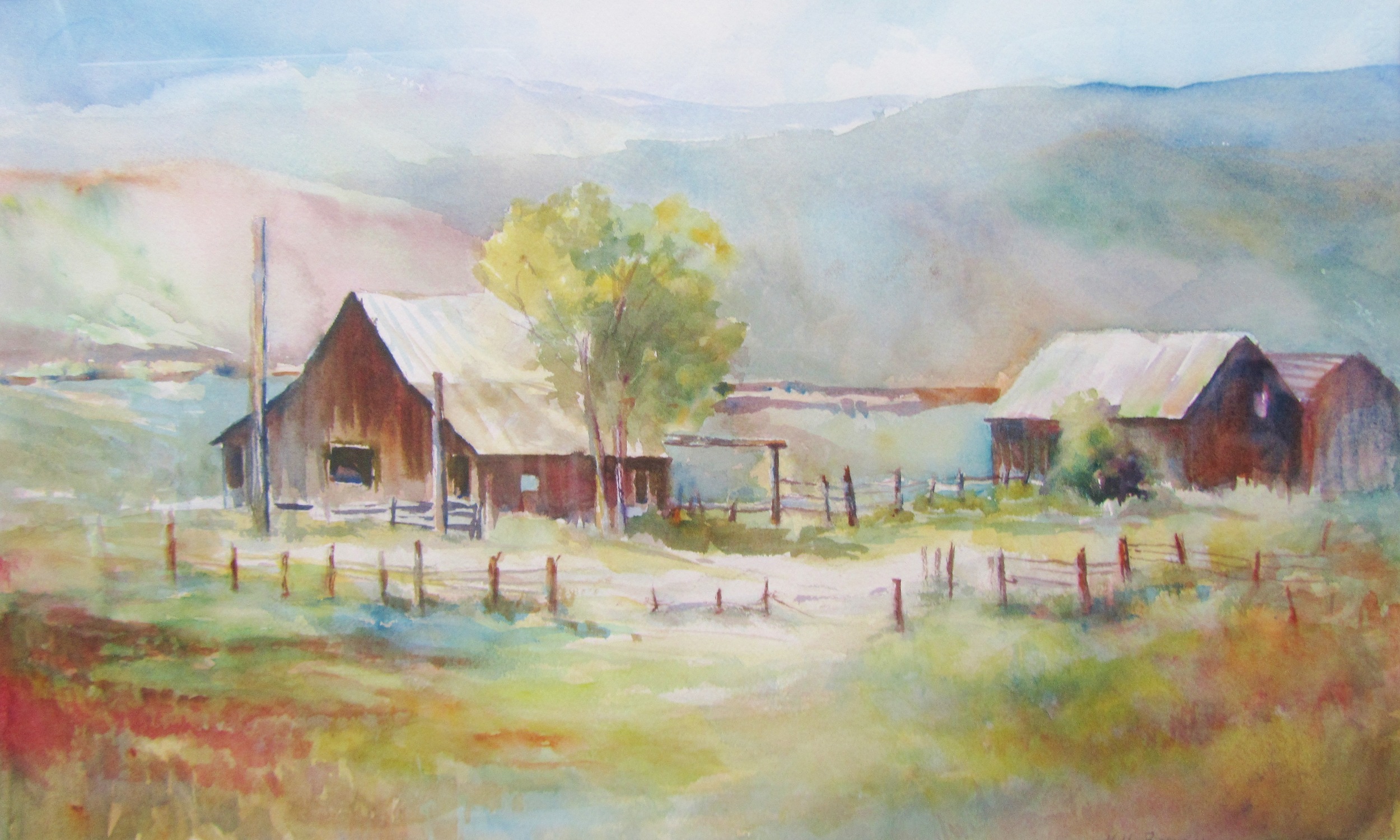 "Grandpa's Place" 31"x33" Watercolor $599