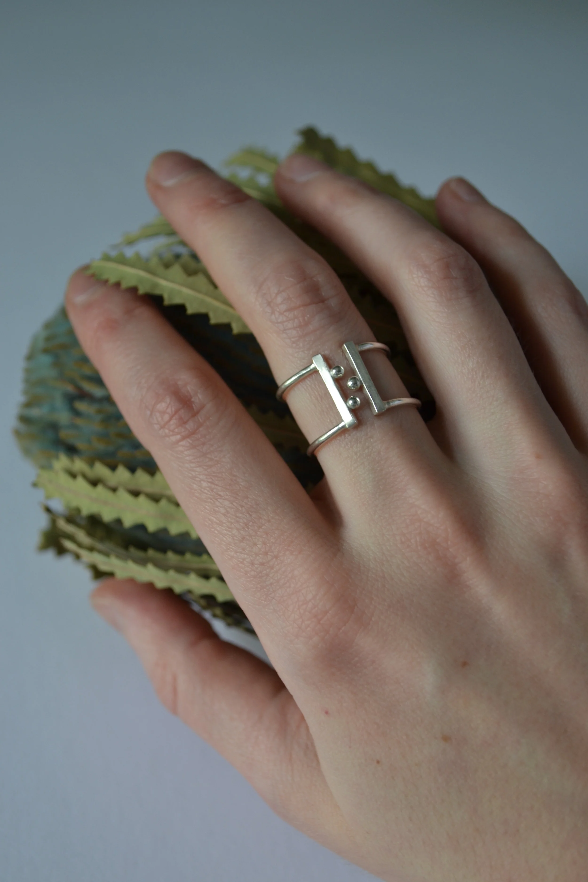 Handcrafted Sterling Silver Adjustable Ring - lewdesigns.com.JPG