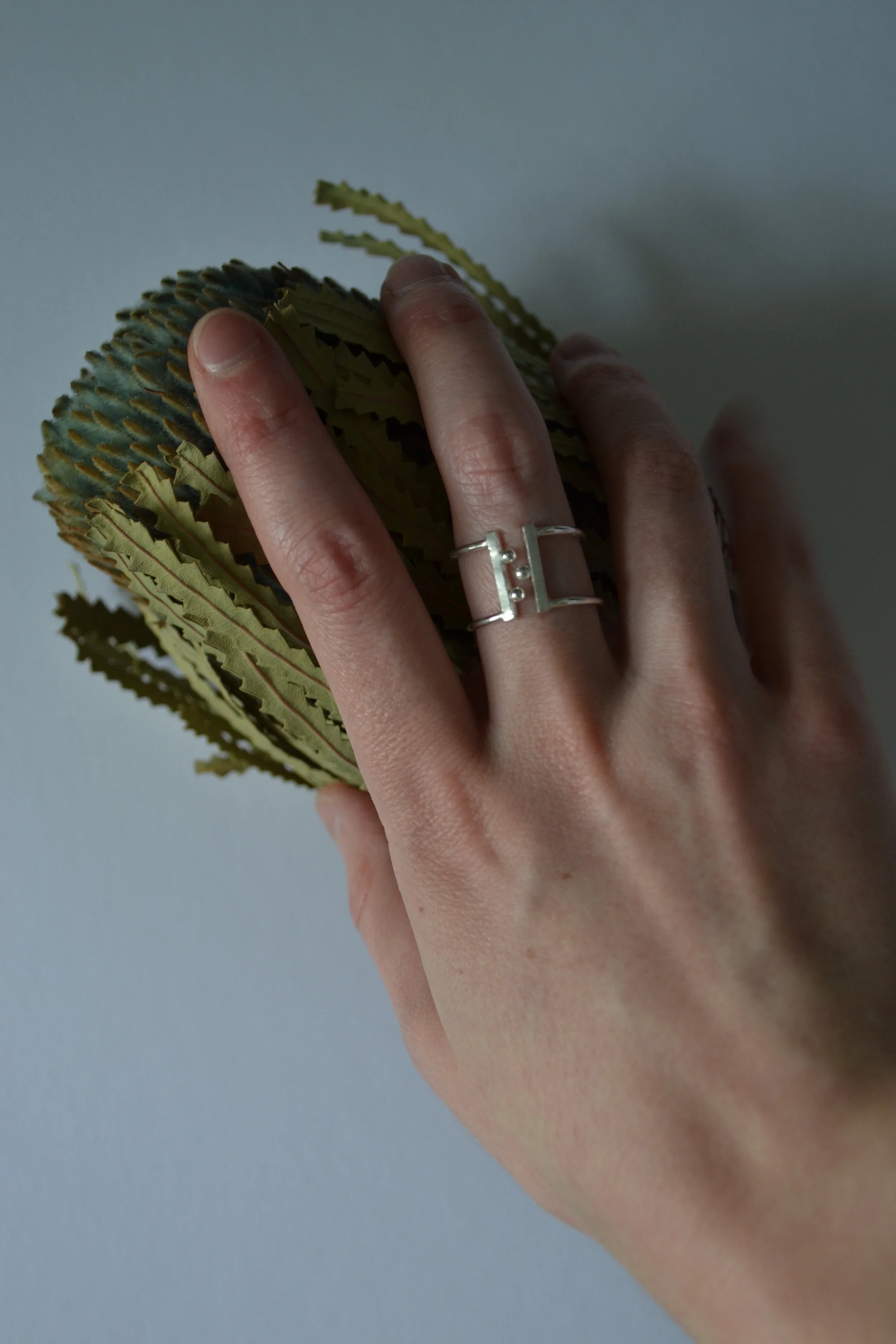 Handcrafted Sterling Silver Adjustable Ring  -  lewdesigns.com -.JPG