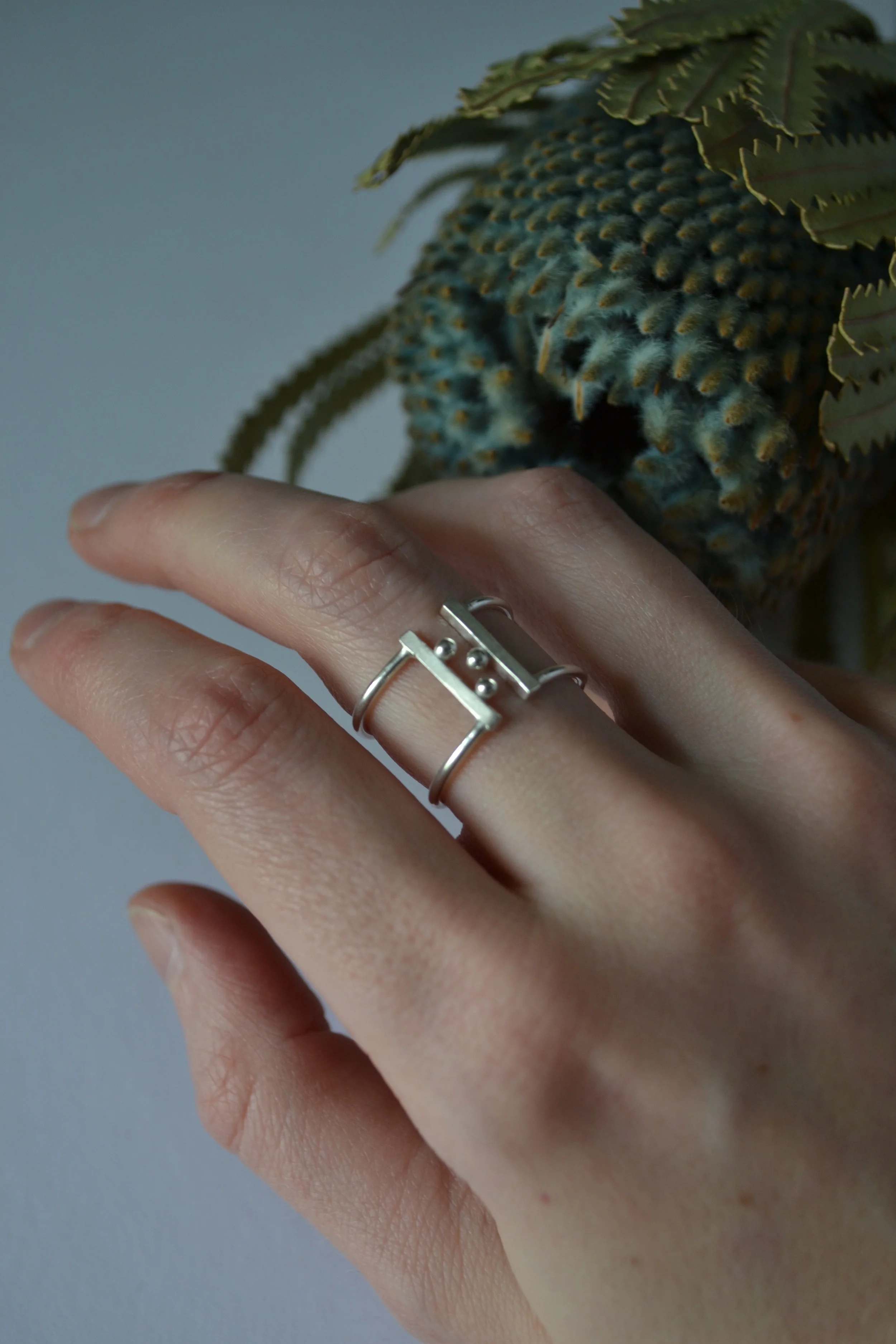 Handcrafted Sterling Silver Adjustable Ring  - lewdesigns.com.JPG