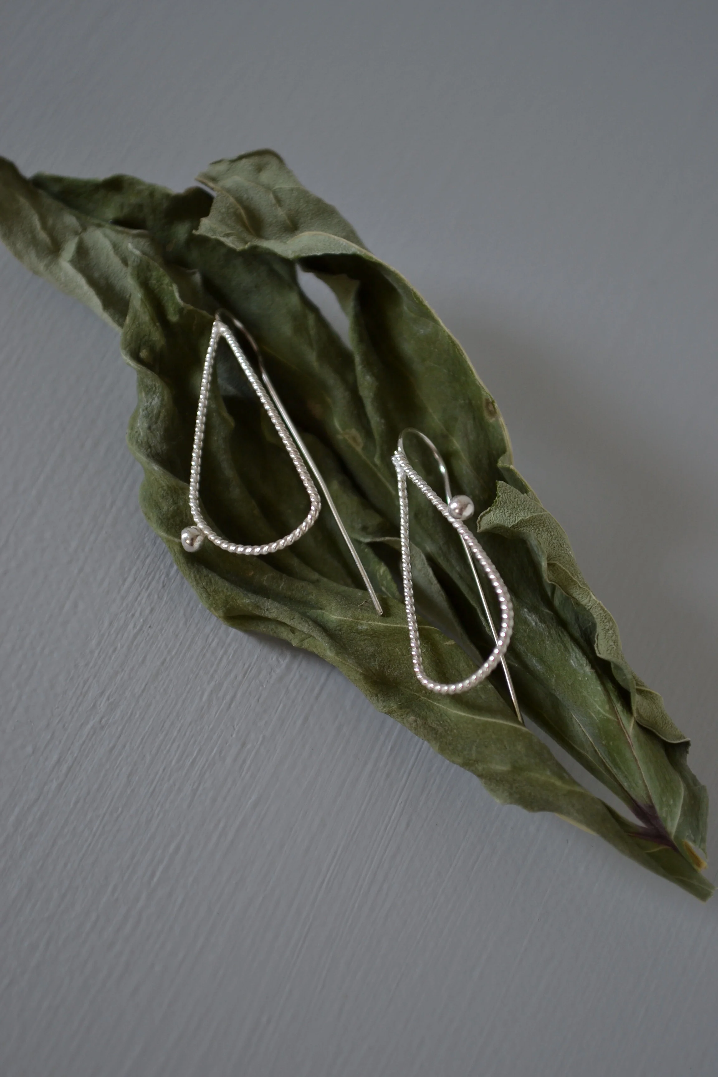 Solid Silver Earrings - Drifting Winds Studio - Driftingwindsstudio.com -.JPG