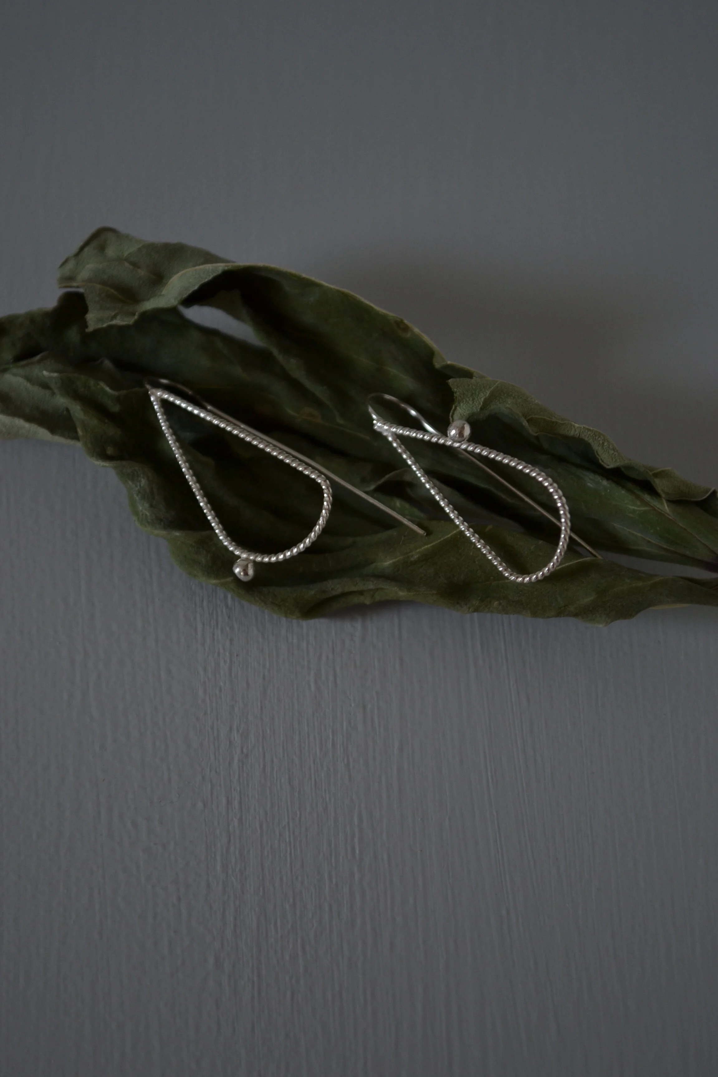 Solid Silver Earrings  - Drifting Winds Studio - Driftingwindsstudio.com -.JPG