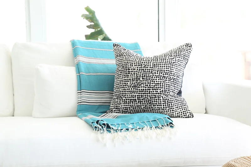 Marimekko Black and Off White Pillow 18