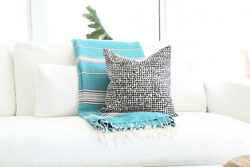 Marimekko Black and Off White Pillow 16