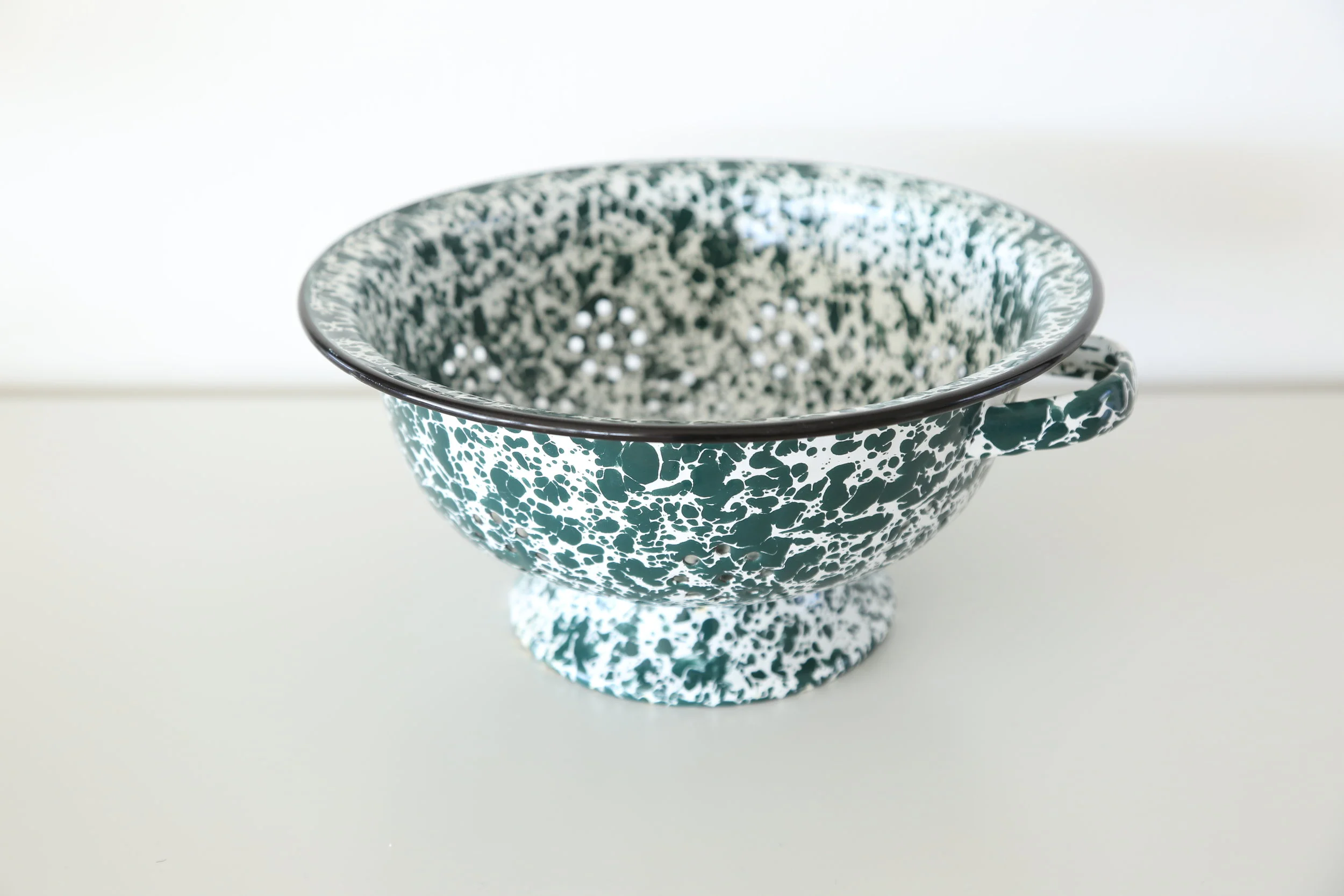 Vintage Speckled Enamel Strainer
