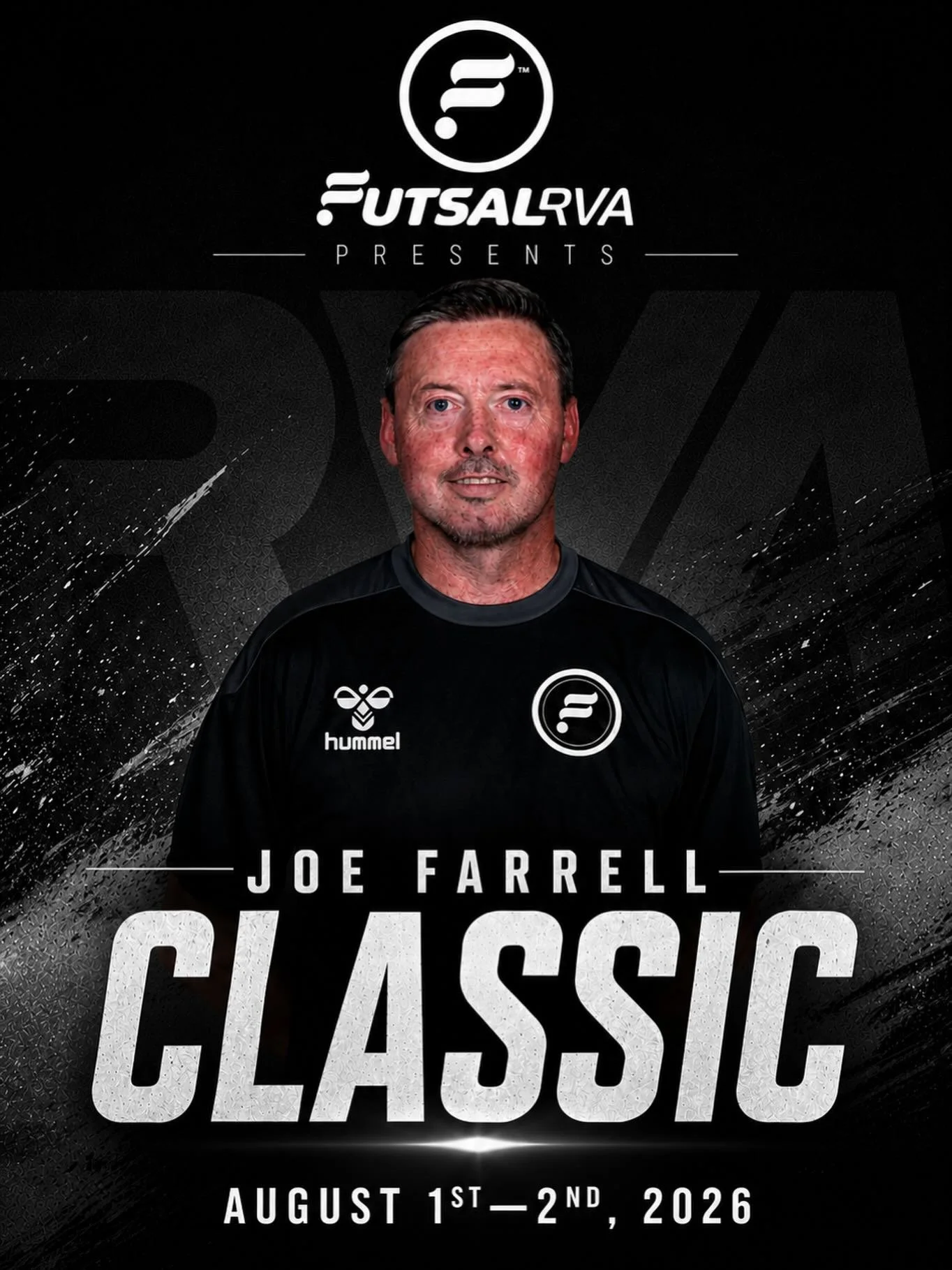 FutsalRVA Presents: The 4th Joe Farrell Classic

Join us this summer for one of the region&rsquo;s premier futsal events at the brand-new, state-of-the-art Henrico Sports &amp; Events Center.

Whether you&rsquo;re looking for high-level competition o