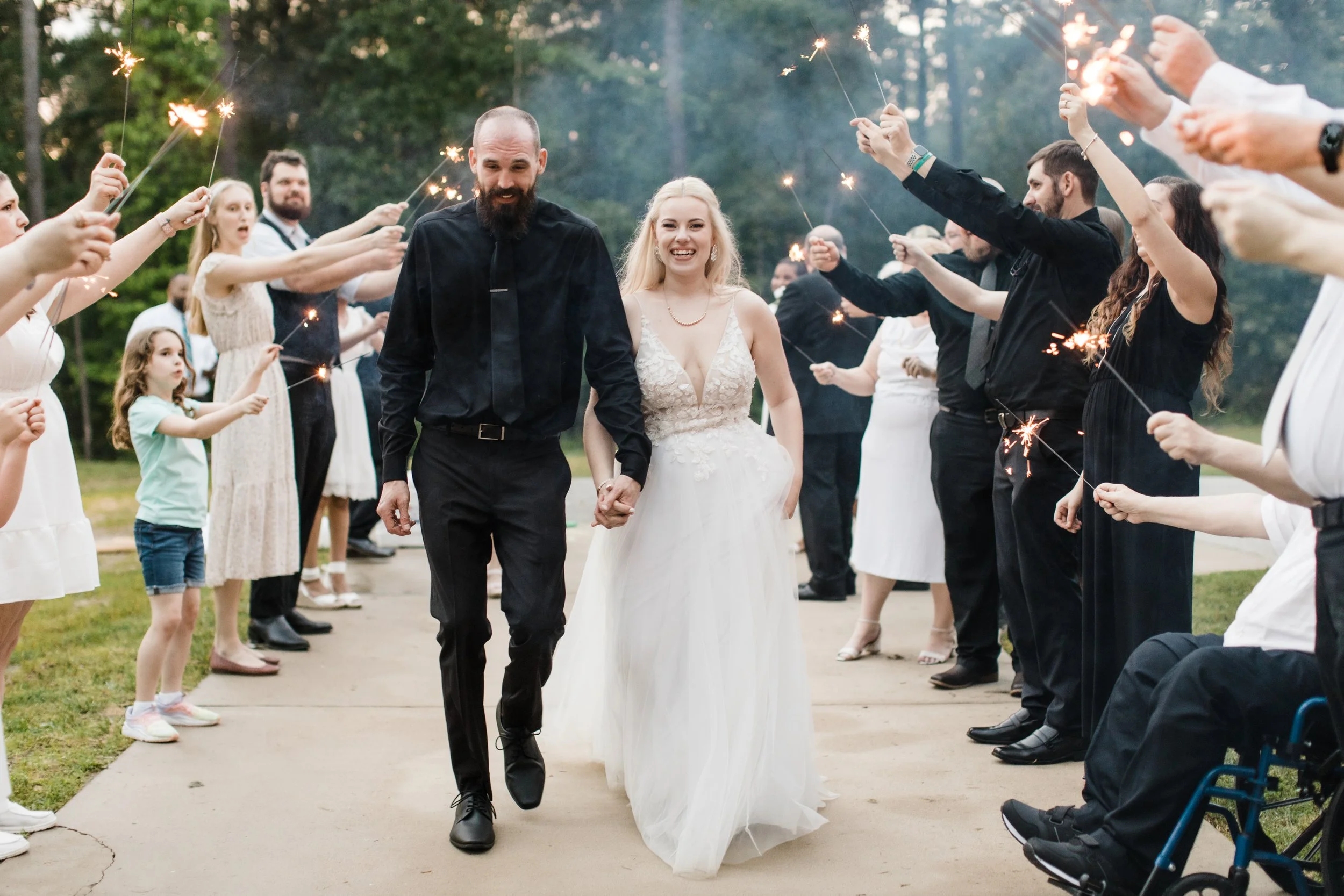 Sami + Brian's Intimate Backyard Wedding in Augusta