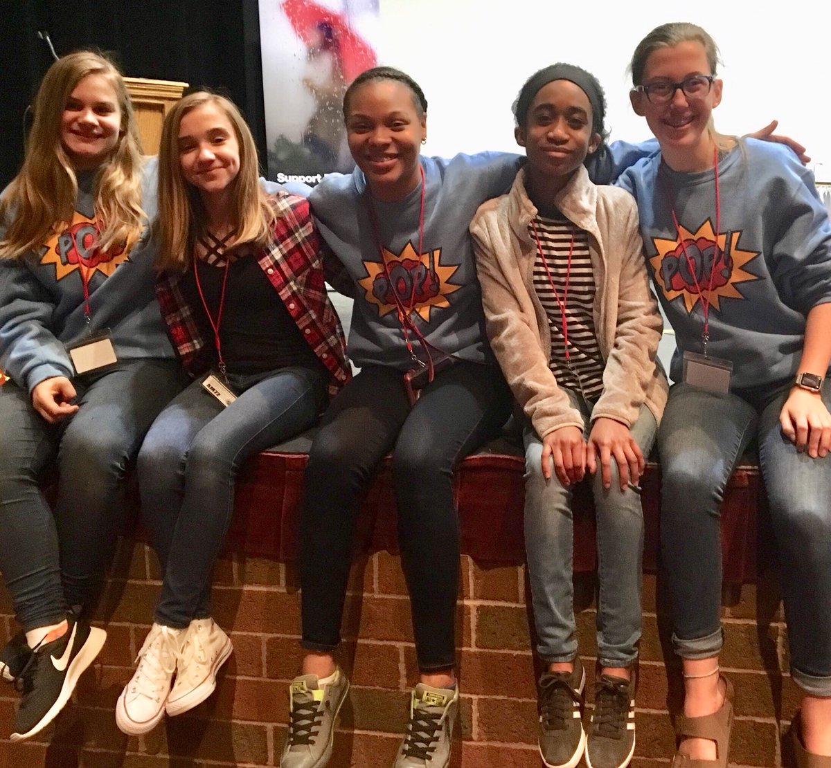 Members of the PenOhio Middle School Team take a break during the Regional Tournament in April.