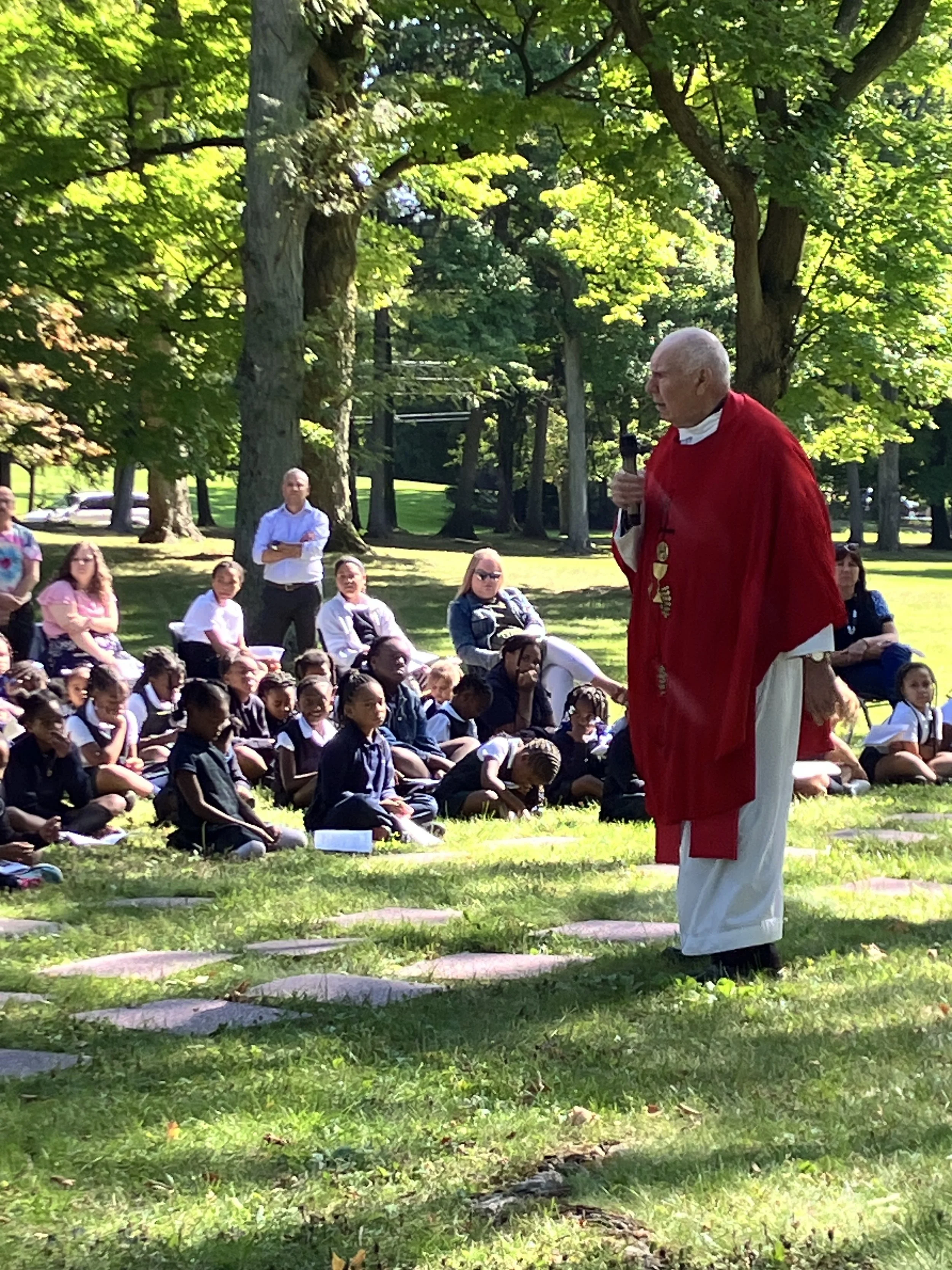 Mass on the Grass Brings Elms Students Together
