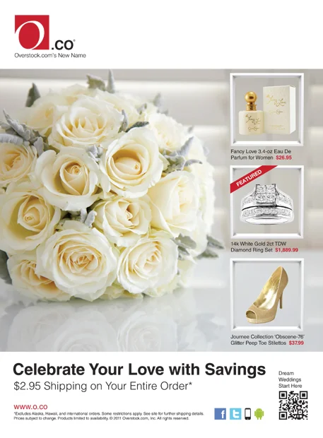 Overstock Bridal Print Ad