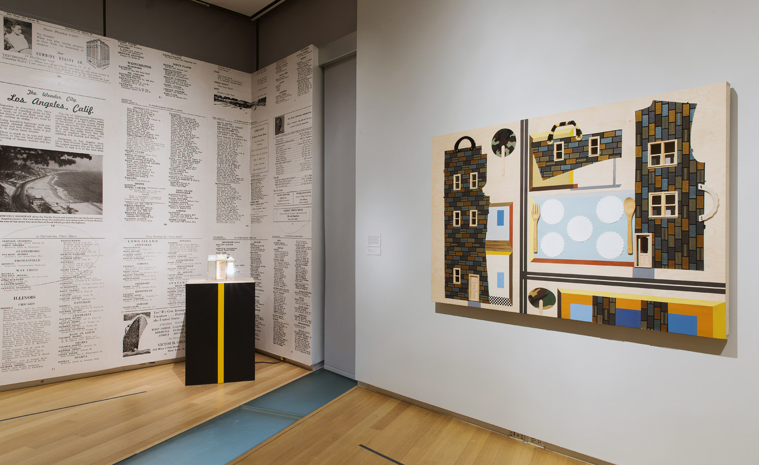 Installation view of ‘Sanctuary’ by Derrick Adams at MAD, New York. Photography: Jenna Bascom. Courtesy of The Museum of Arts and Design