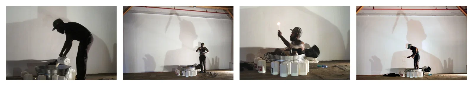 I Am The Milky Way The Truth And The Life (Nauman). 2011-2013

Digital photograph. 24 in. x 36 in. each. Edition of 3. From Communicating with Shadows, performance and photo series.