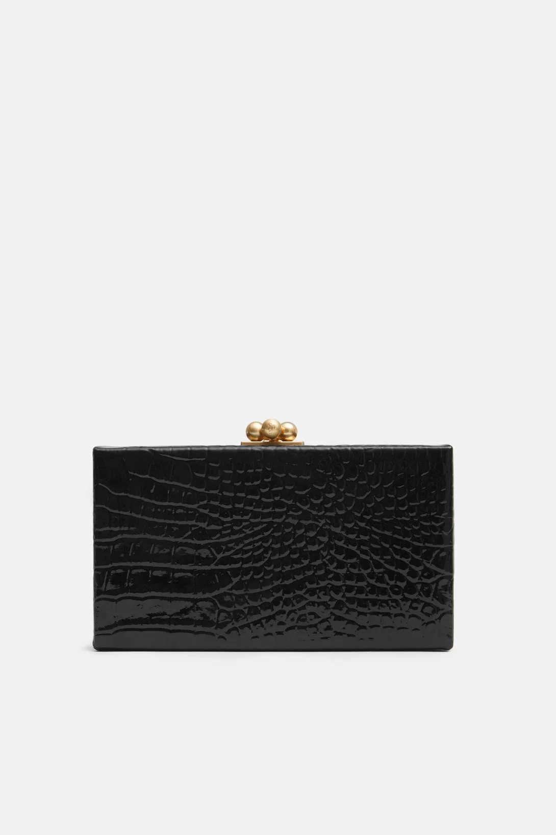 Edie Parker - Patent Croc Clutch