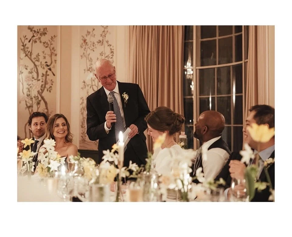 Wedding reception in the Ballroom at The George in Rye, april wedding
