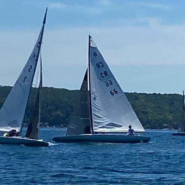 E Scow racing today. 1st place, 1st race, #2 Mike &amp; Randi Terry.  1st place 2nd race, #10 Sean, Brady &amp; Jessica Greene.