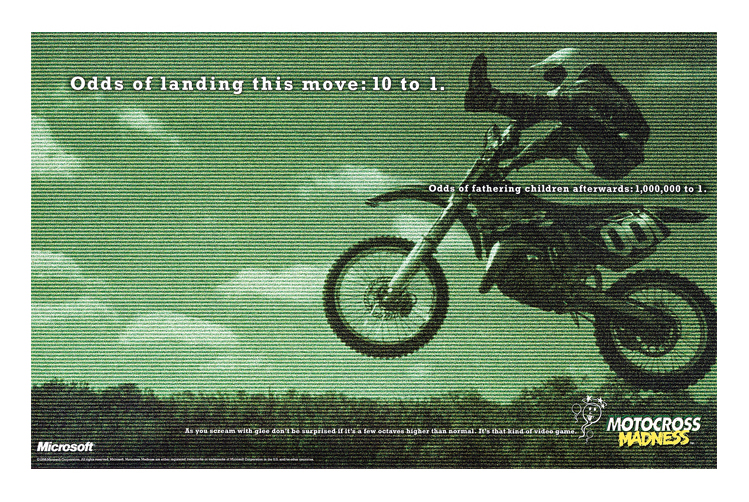 Microsoft Motocross Madness | 1999 Communication Arts Magazine winner | 1999 San Francisco Icon Awards
