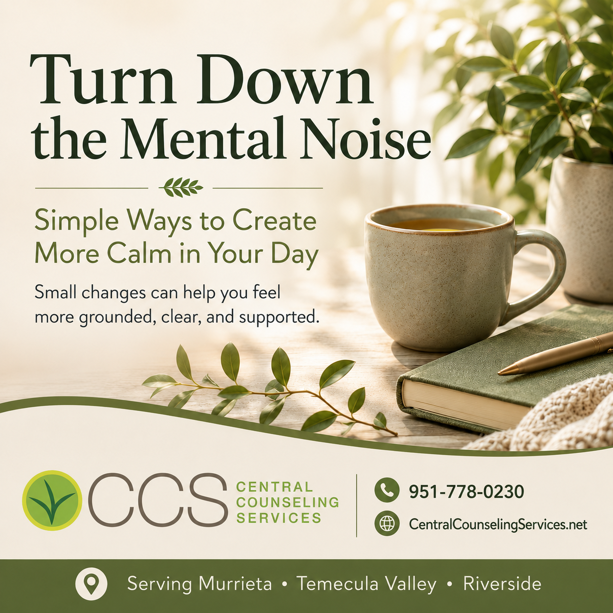 Turn Down the Mental Noise: Simple Ways to Create More Calm in Your Day